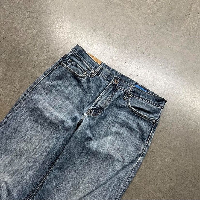 Gap y2k grunge 2000s baggy washed wide leg loose straight jeans Size US 33 - 5 Thumbnail