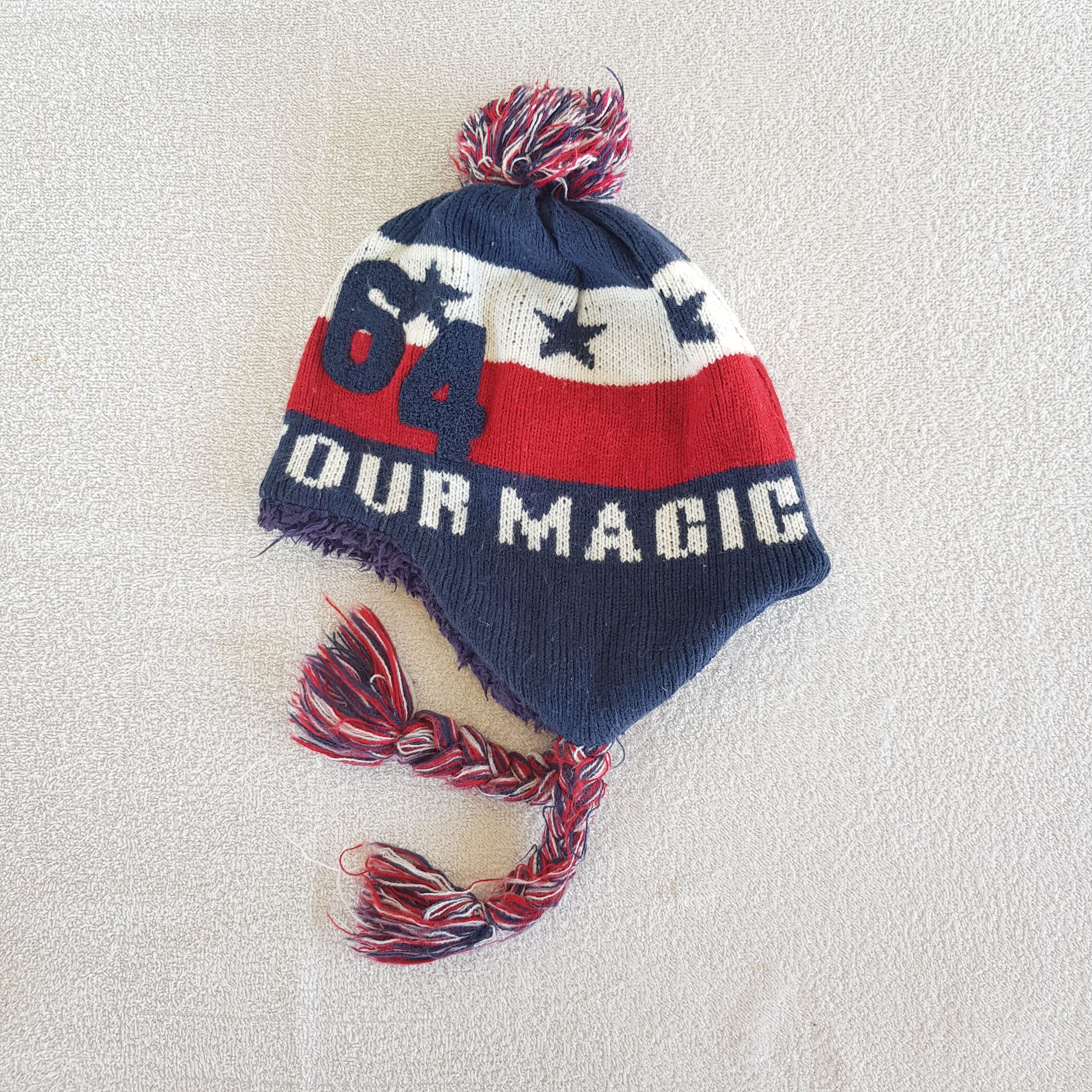 Japanese Brand Vintage Japanese Earflap Hats Make Magic Beanie Snow Caps Size ONE SIZE - 5 Thumbnail