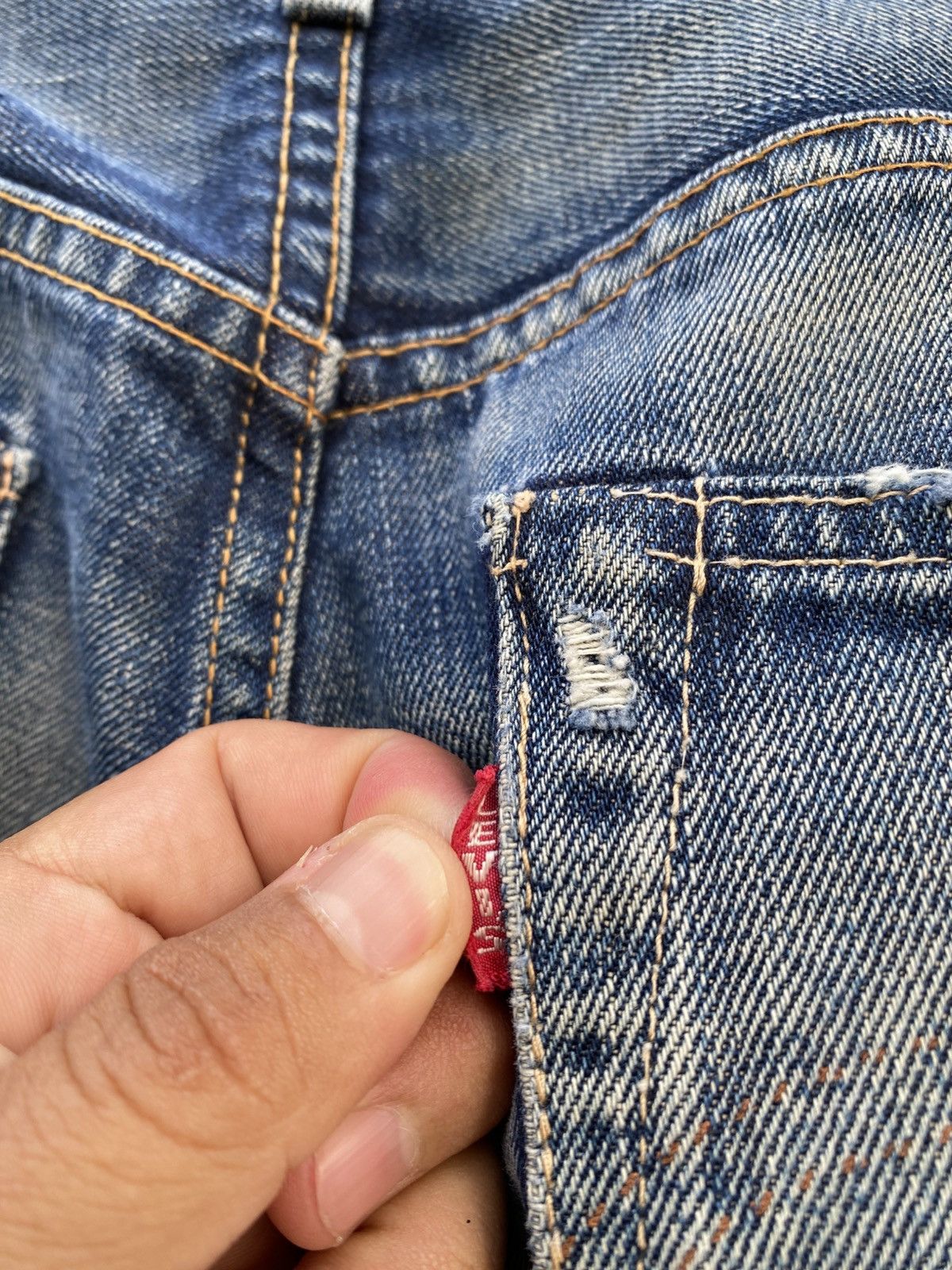 Levi's Vintage Clothing W32x31 Vintage levi's 501 redline big E distressed Size US 32 / EU 48 - 9 Thumbnail
