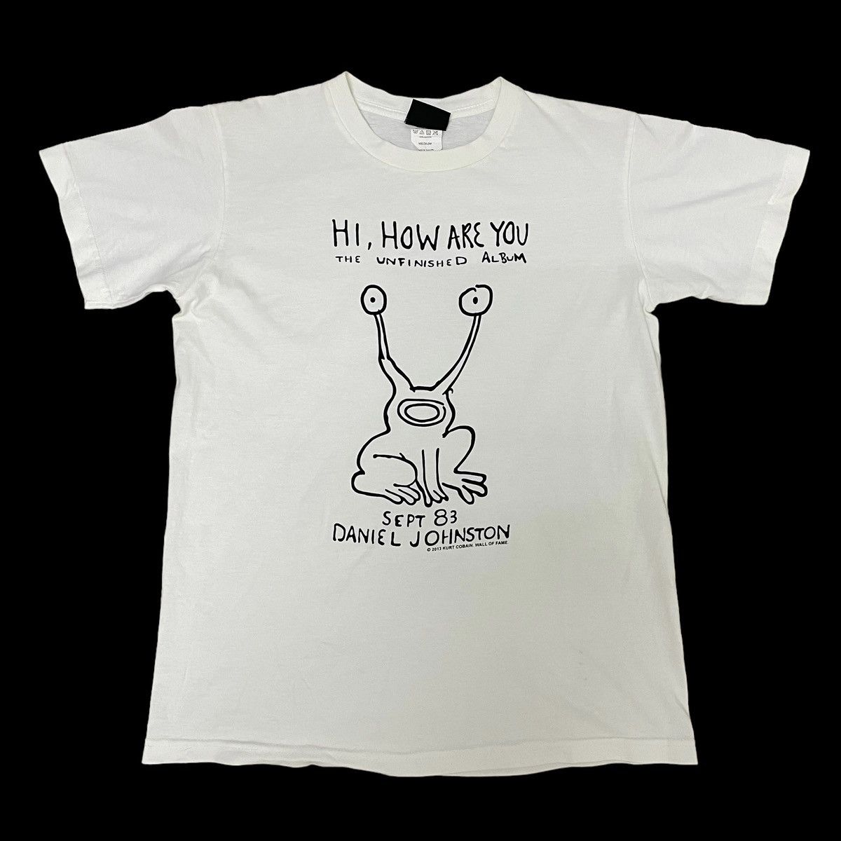 Band Tees HI HOW ARE YOU DANIEL JOHNSTON KURT COBAIN WALL OF FAME 2013 Size US S / EU 44-46 / 1 - 2 Thumbnail