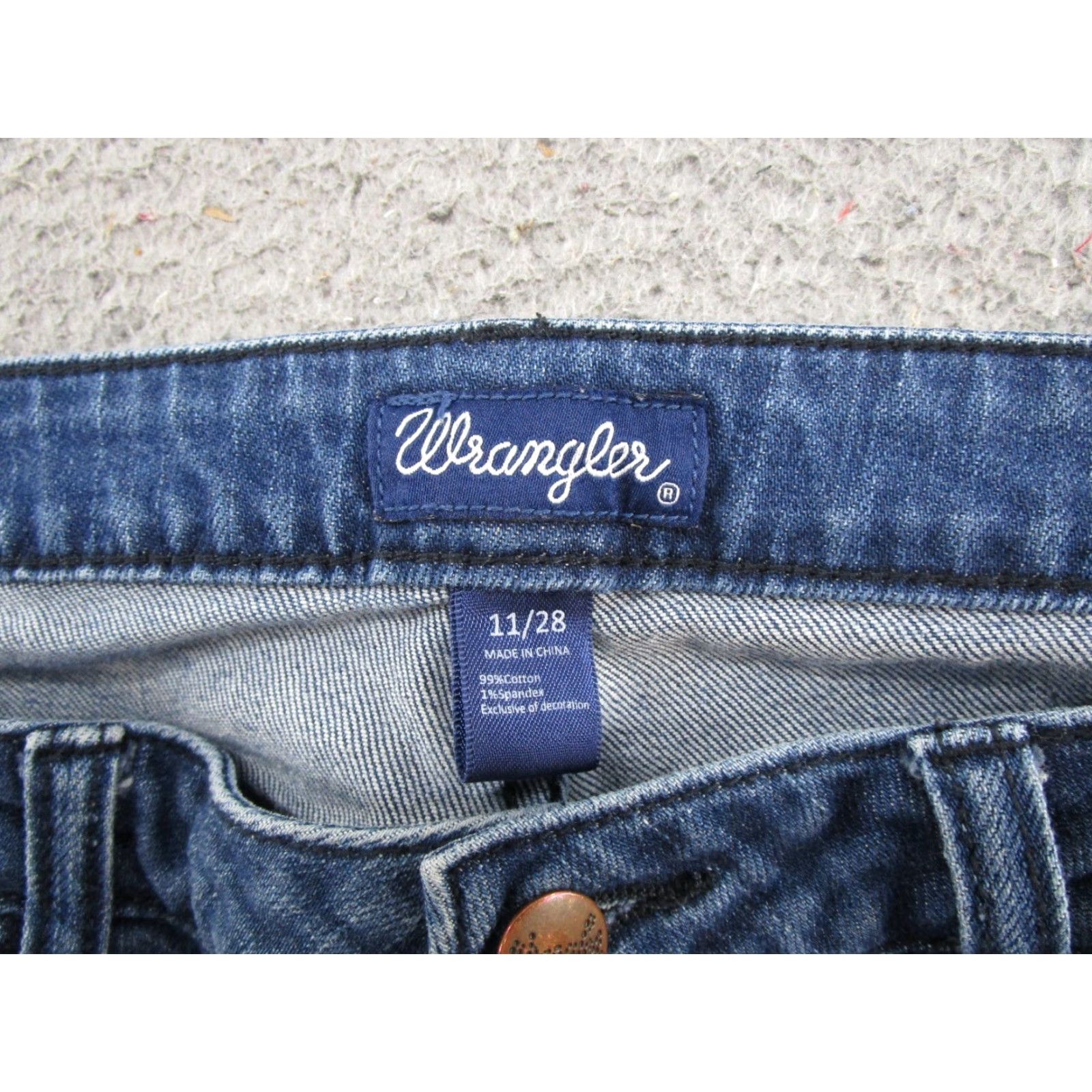 Wrangler Wrangler Womens Embroidered Aztec Navajo Skinny Jeans Junior 11/28 Blue Cotton Denim 5-Pocket Womens Jeans Aztec Vintage: No Size 32" / US 10 / IT 46 - 3 Thumbnail