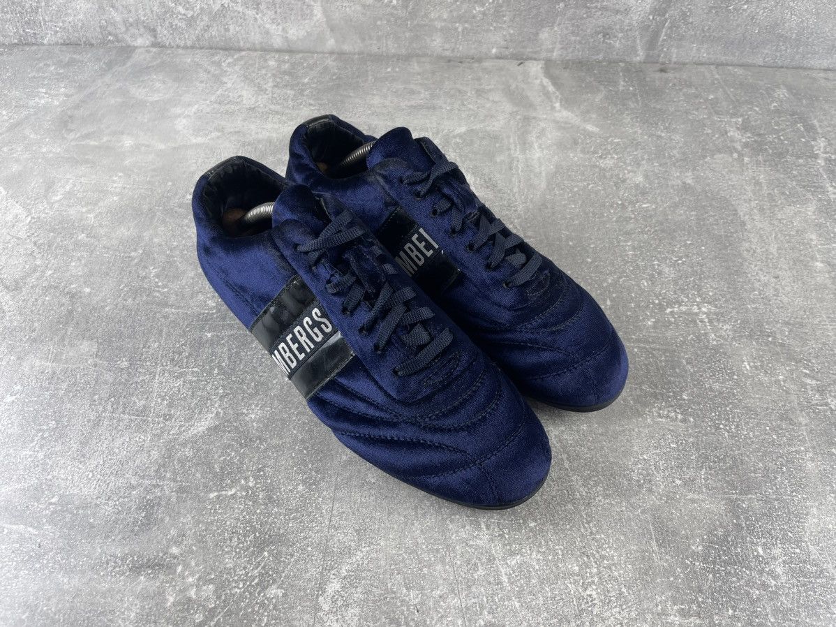 Dirk Bikkembergs Bikkembergs Y2K 00s VNTG Velvet Low Top Sneakers Blue Size US 9 / IT 39 - 3 Thumbnail