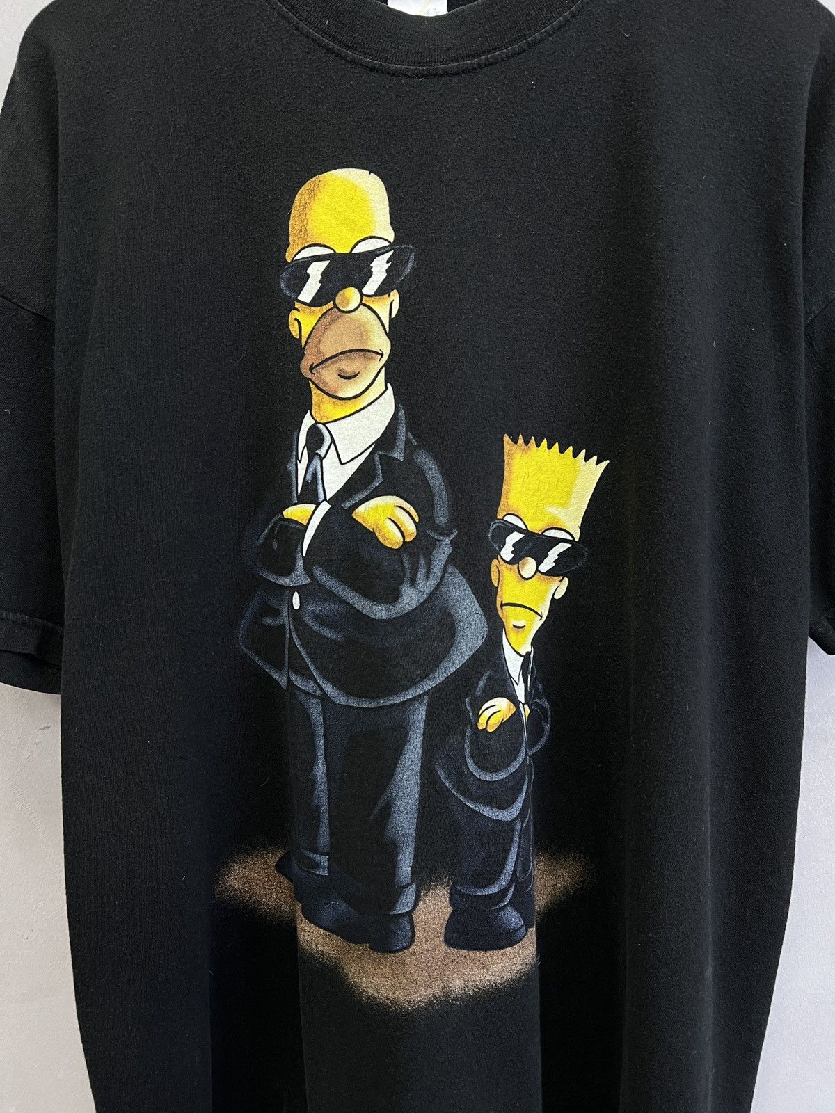 The Simpsons Simpsons Men in Black Graphic Tee Vintage Parody Style Size US L / EU 52-54 / 3 - 2 Thumbnail
