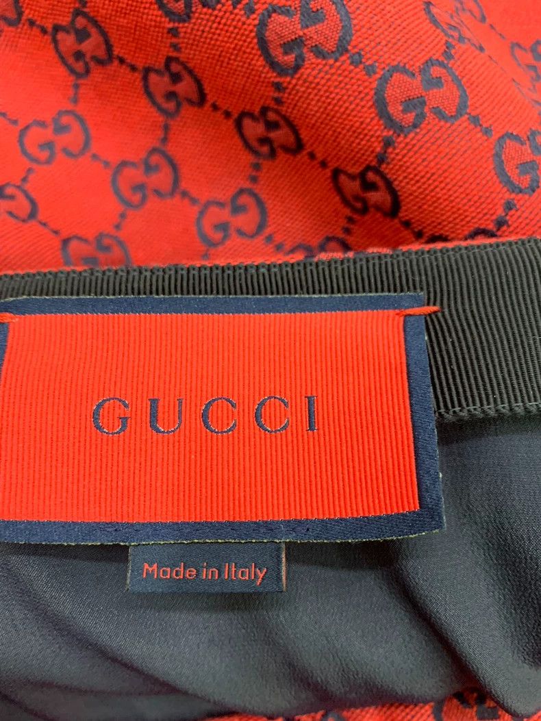 Gucci Gucci Red full logo skirt Size 26" / US 2 / IT 38 - 4 Thumbnail