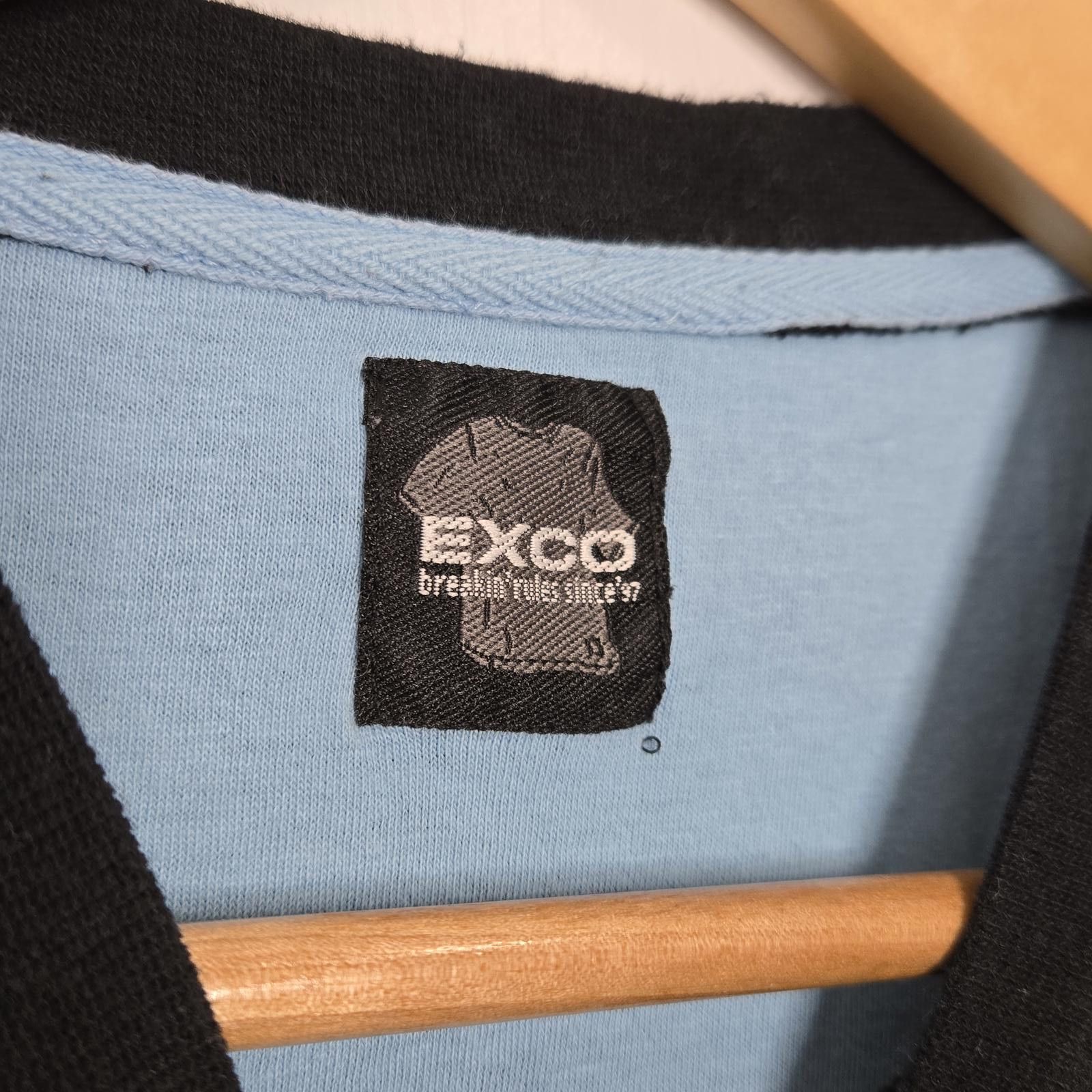 Armani Exchange Vintage Exco T Shirt Men's Medium Racing Black Blue Tee Y2K Size US M / EU 48-50 / 2 - 3 Thumbnail