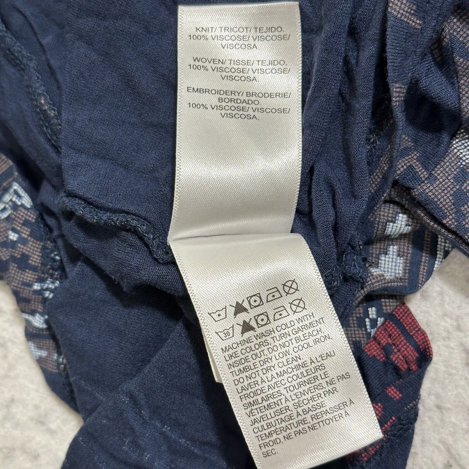 Lucky Brand Lucky Brand Medium Bell Sleeve Blouse Boho Floral Stripe Top Size M / US 6-8 / IT 42-44 - 4 Thumbnail
