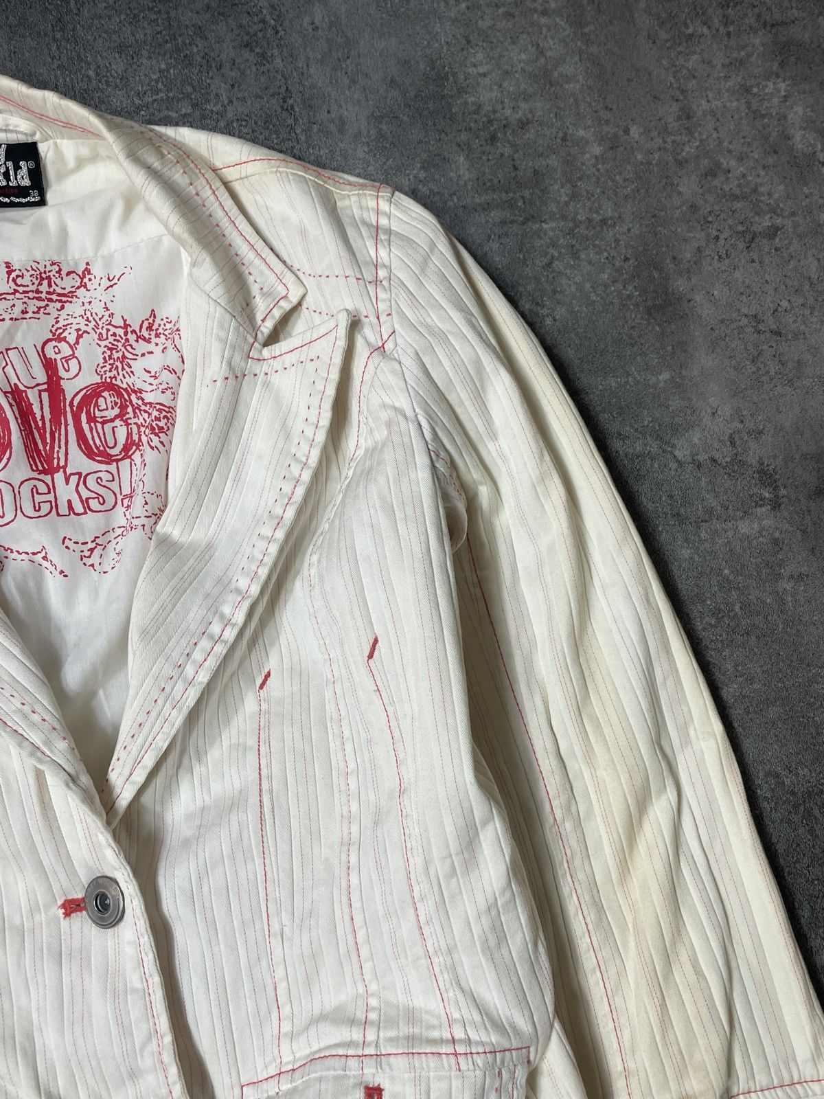 Vintage 🔥RARE🔥Vintage Y2K Jacket Elegant Avant Garde Rare Luxury Size M / US 6-8 / IT 42-44 - 16 Thumbnail