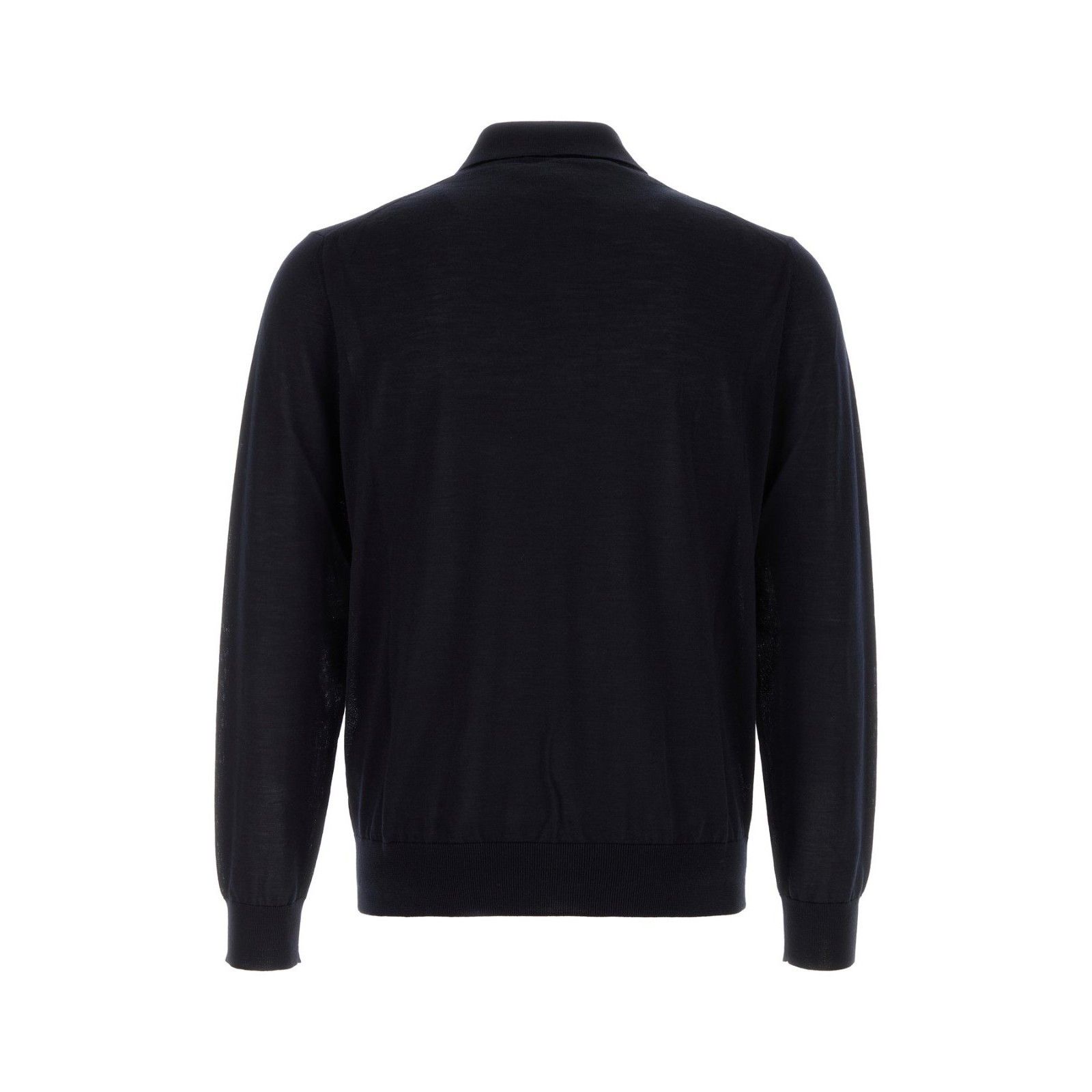 Prada PRADA Midnight Blue Wool Polo Shirt New & Authentic (Men's s Size US M / EU 48-50 / 2 - 2 Thumbnail
