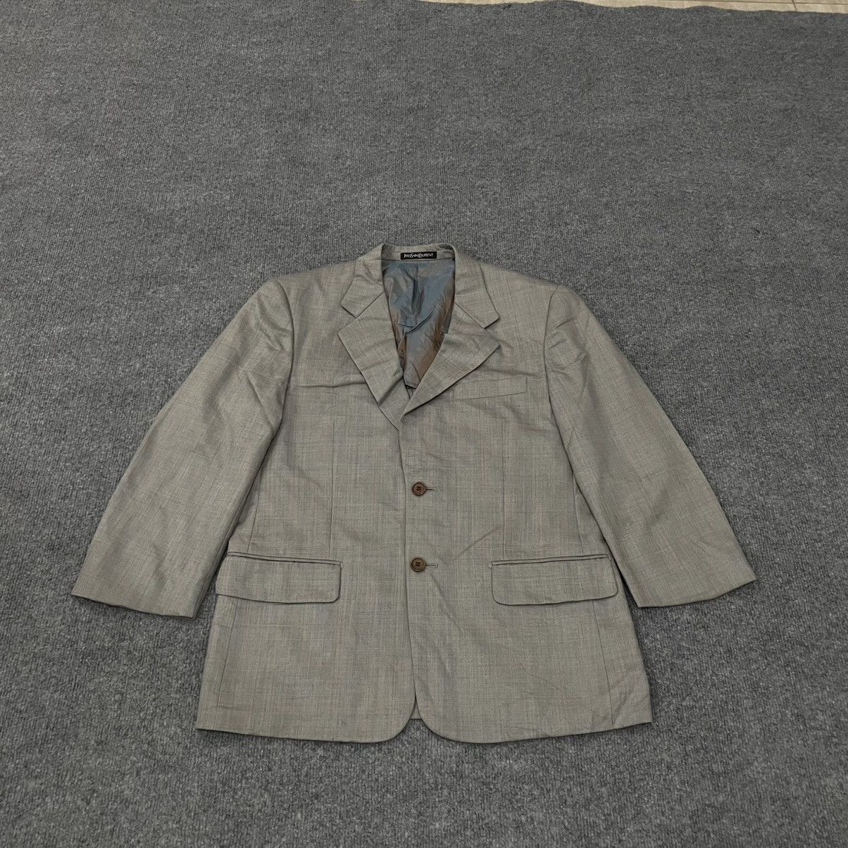 Yves Saint Laurent YSL Yves Saint Laurent Silk Blend Blazzer Formal Workwear Size 38L - 1 Thumbnail