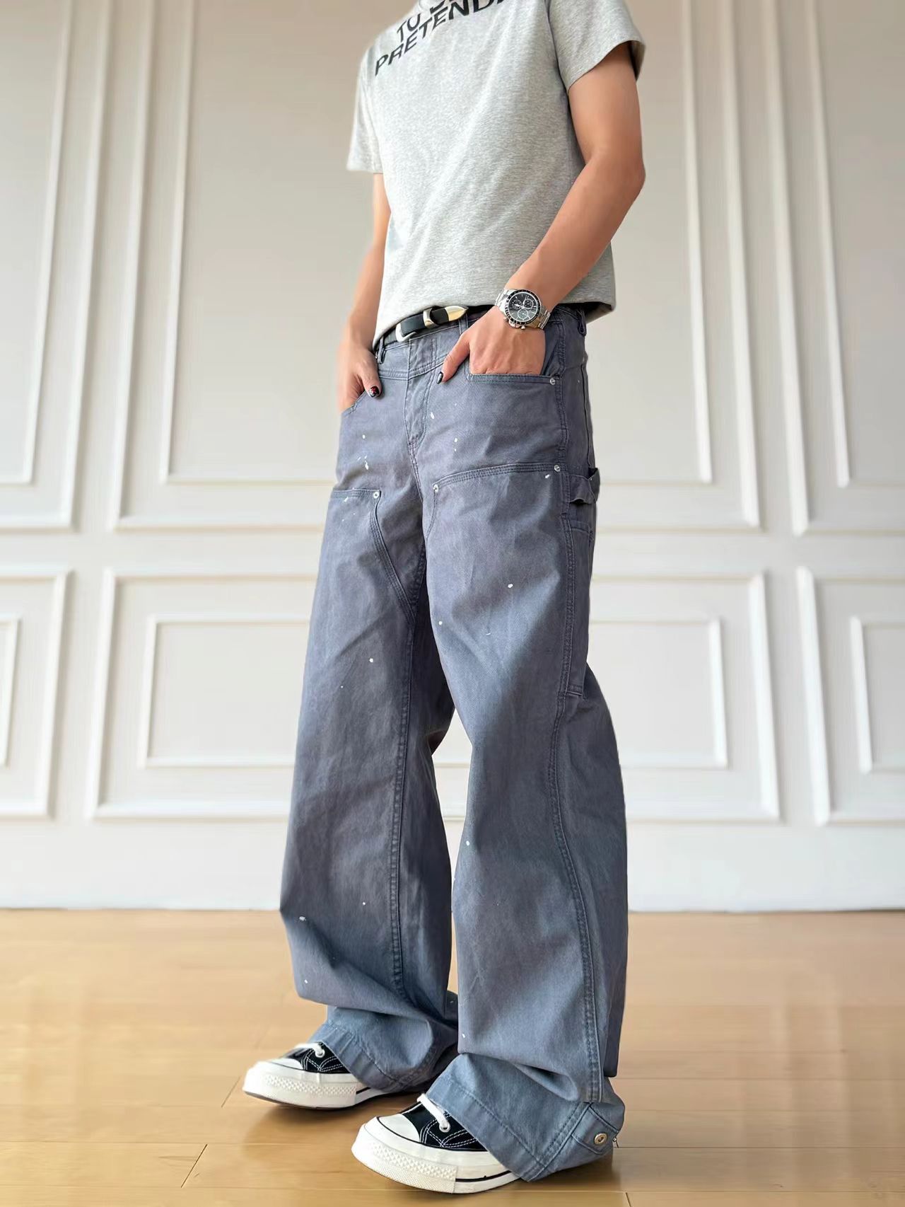 Other Relaxed-fit work pants with flared knees Size US 30 / EU 46 - 3 Thumbnail