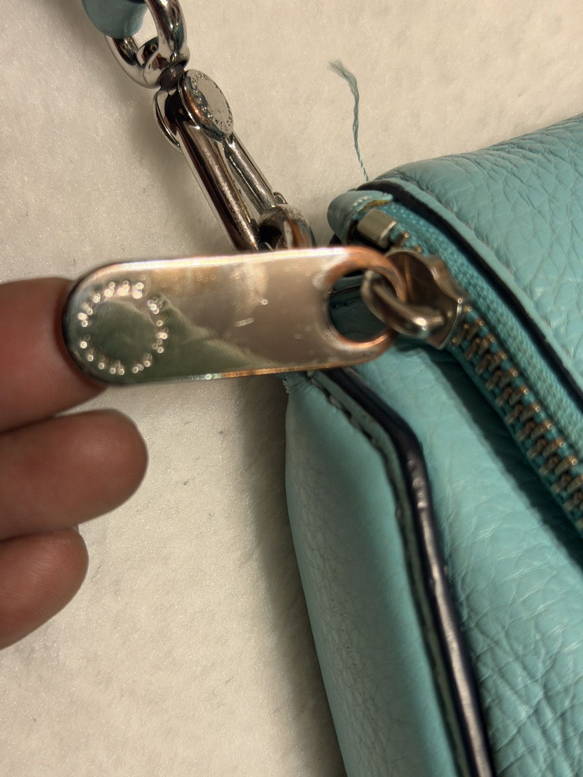 Marc by Marc Jacobs Marc by Marc Jacobs Pebble Leather Mint Green Crossbody Bag Size ONE SIZE - 3 Thumbnail