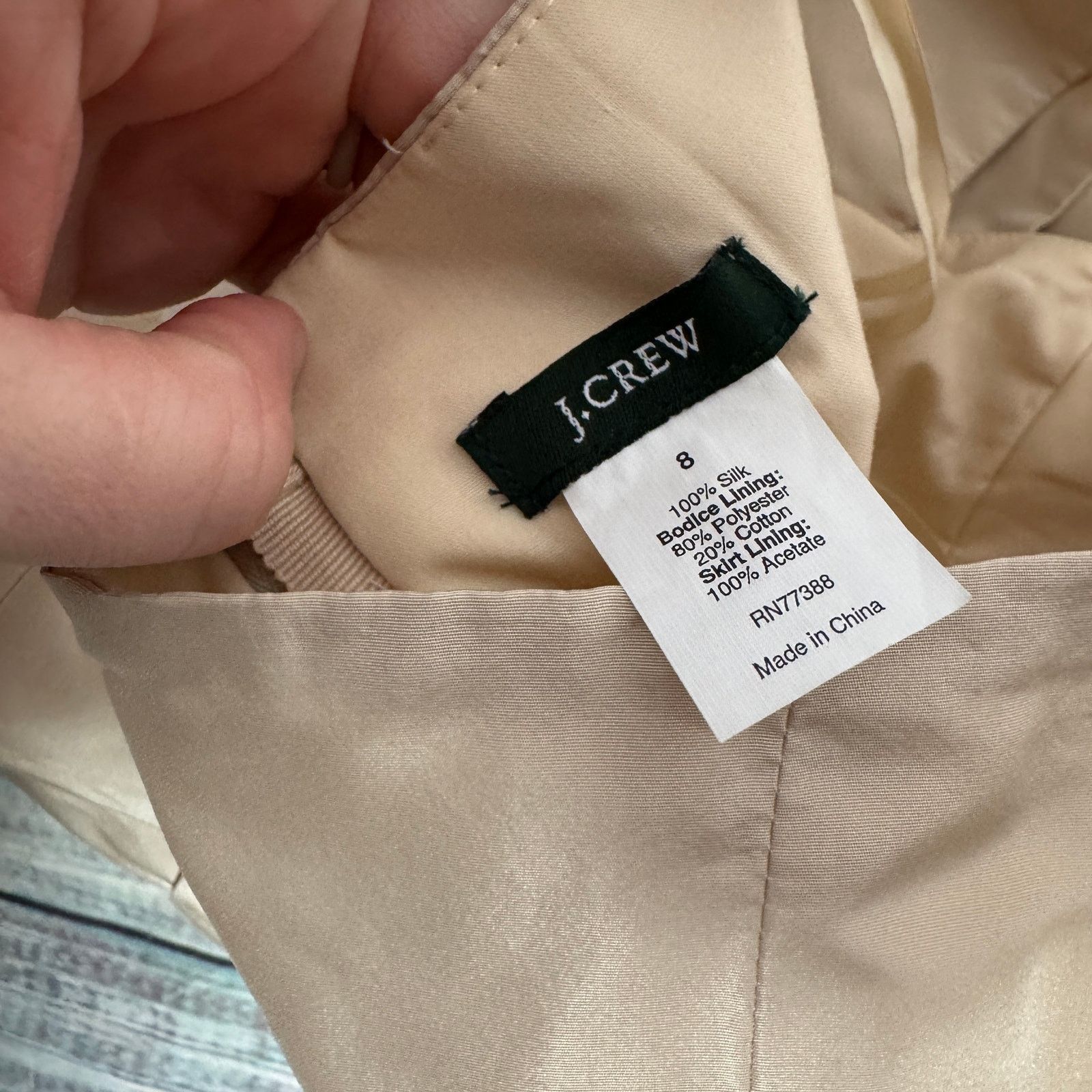 J.Crew J. Crew 100% Silk Strapless Dress With Bow 8 Size M / US 6-8 / IT 42-44 - 2 Thumbnail