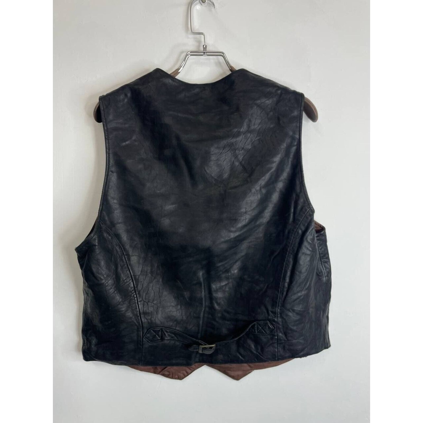 Vintage Vintage Trapper Black Leather Vest L Western Biker Style Size US L / EU 52-54 / 3 - 4 Thumbnail