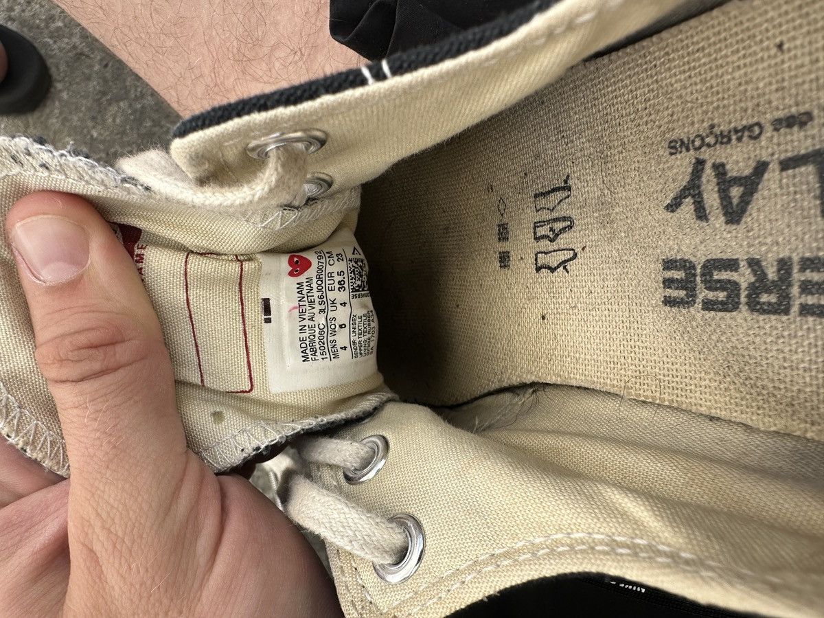 Comme des Garcons Y2K Converse Play Comme Des Garçons Logo Low Sneakers 36.5 Size US 6 / IT 36 - 7 Thumbnail