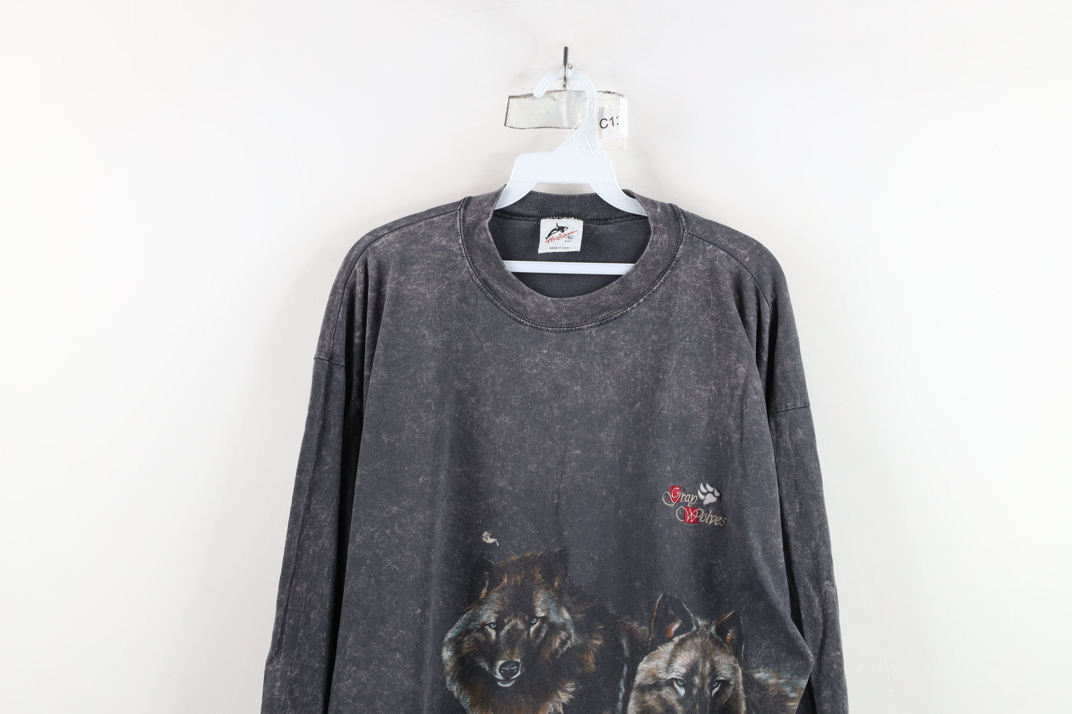 Vintage Vintage 90s Acid Wash All Over Print Long Sleeve T-Shirt USA Size US XXL / EU 58 / 5 - 2 Thumbnail
