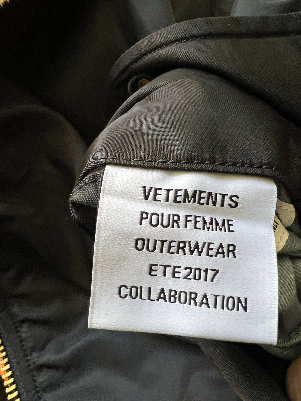 Alpha Industries × Vetements Alpha Industries Bomber Spring 2017 Size US XS / EU 42 / 0 - 8 Thumbnail