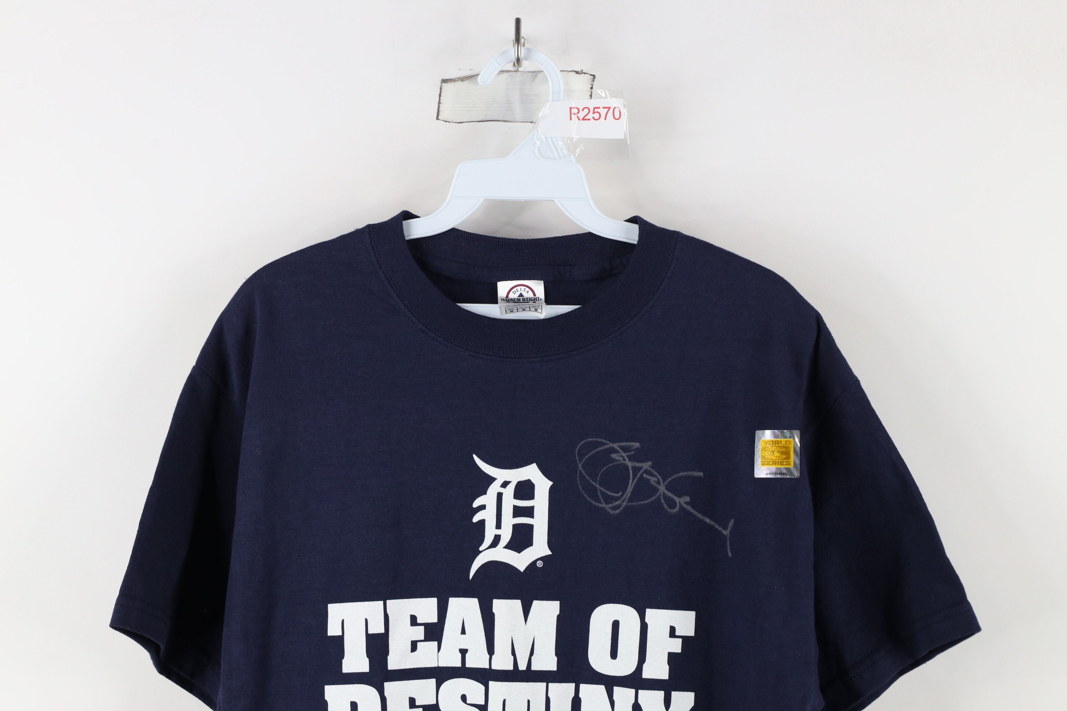 Vintage New Series Jim Leyland Autographed Detroit Tigers T-Shirt Size US M / EU 48-50 / 2 - 2 Thumbnail