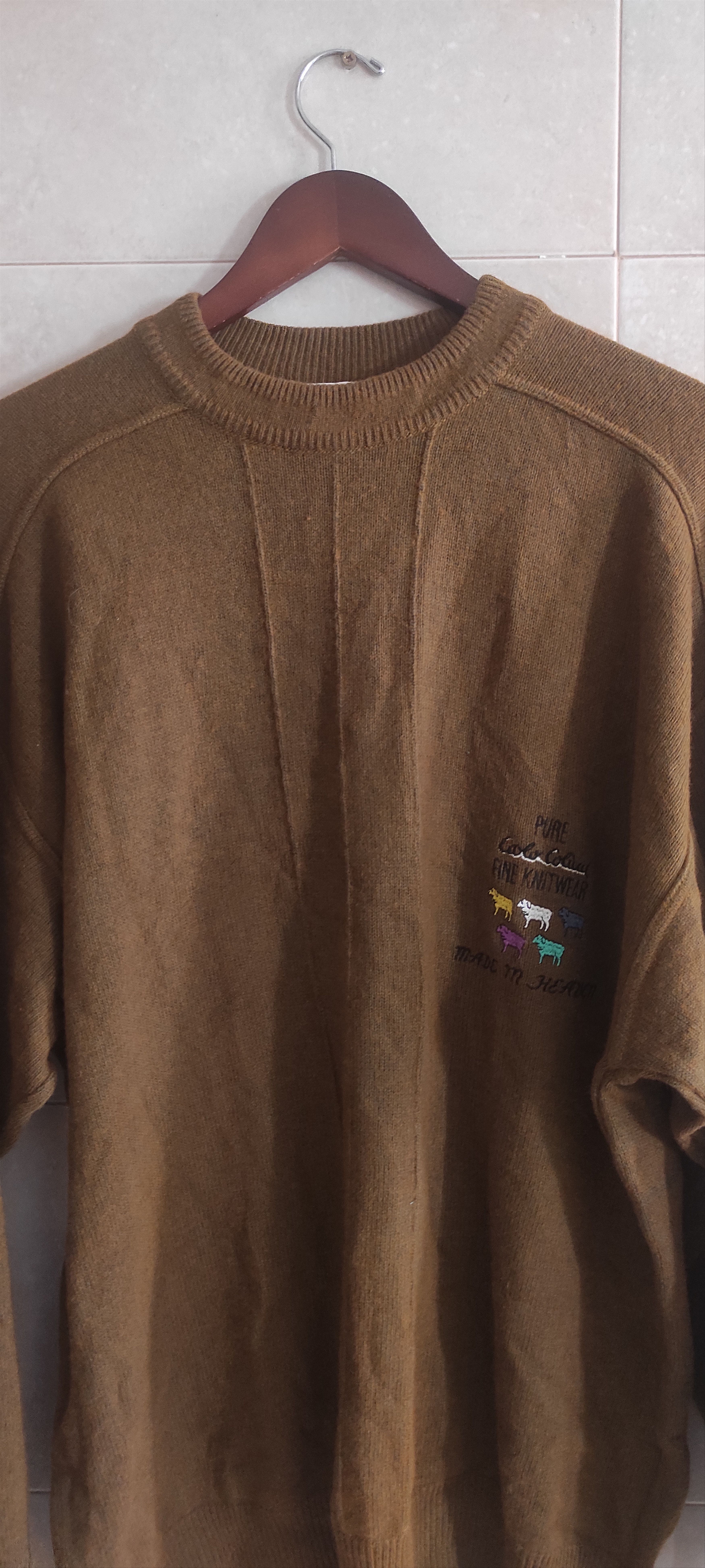 Carlo Colucci CARLO COLUCCI Jumper Graphic Sheep Wool KnitWear Sweater Size US XL / EU 56 / 4 - 10 Thumbnail