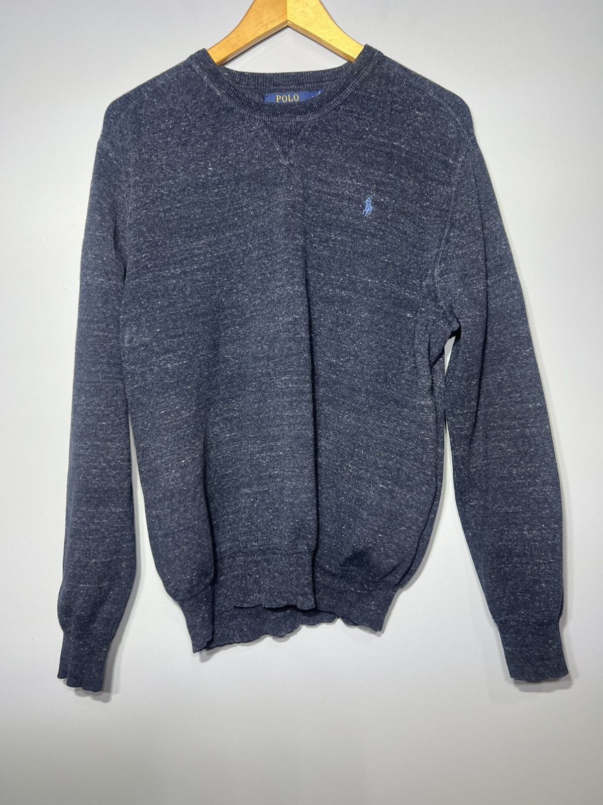 Polo Ralph Lauren POLO RALPH LAUREN Sweater Lightweight Marled Heather Blue Size US L / EU 52-54 / 3 - 2 Thumbnail