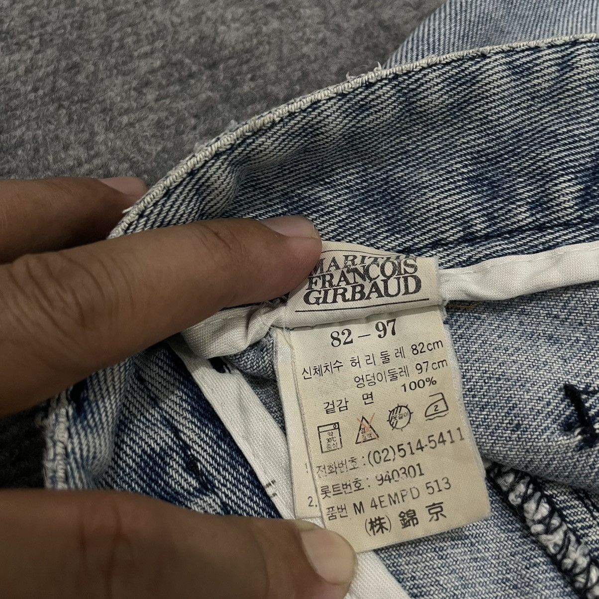Marithe + Francois Girbaud Vintage MFG Double Zip Front Detail Light Wash Denim Size US 30 / EU 46 - 8 Thumbnail