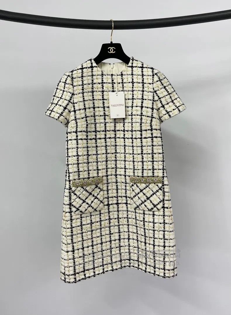 Other Valentino Tweed studded bead dress Size S / US 4 / IT 40 - 1 Thumbnail