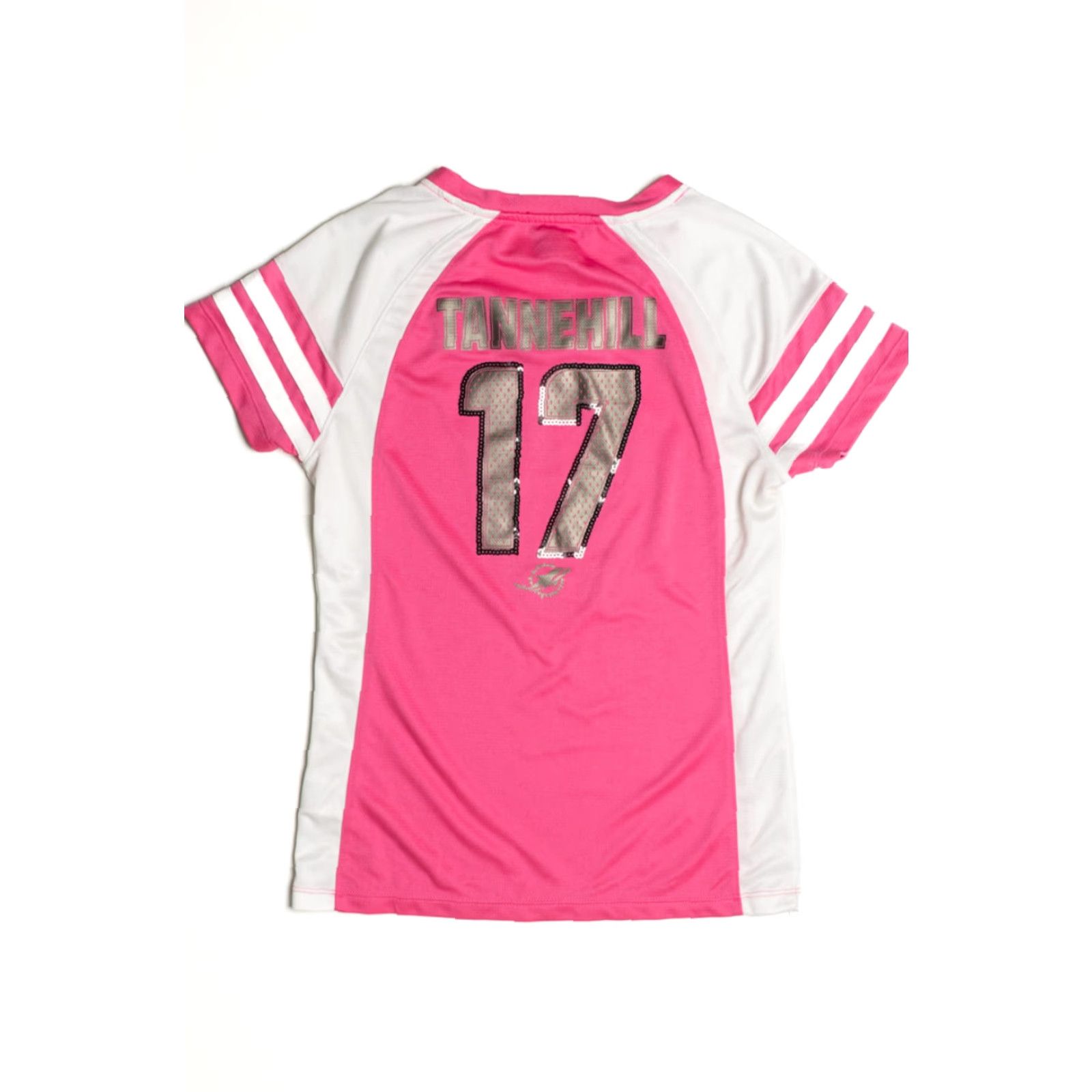 Pinko VINTAGE Majestic Miami Dolphins Pink Football Jersey T-Shirt Small Unisex Adults Size US S / EU 44-46 / 1 - 3 Thumbnail