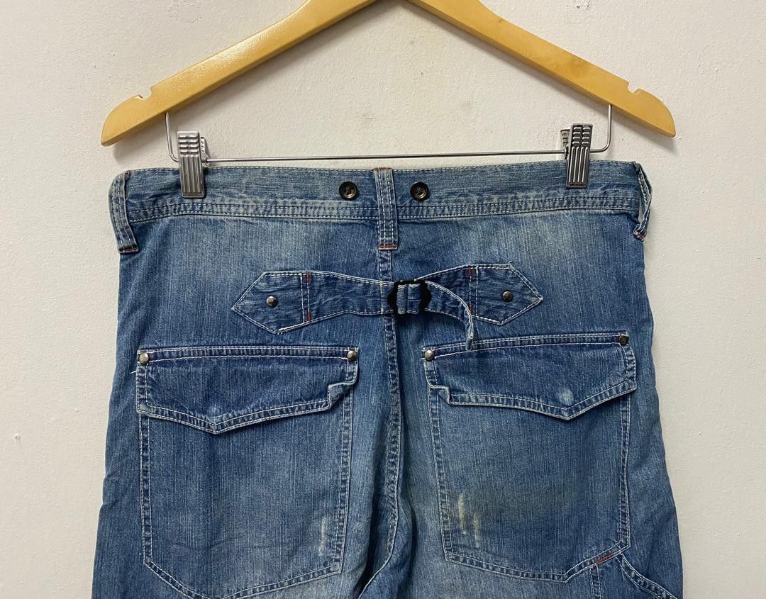RAGEBLUE Rageblue Denim Painter Pants With Cinch Back & Flap Pockets Size US 32 / EU 48 - 9 Thumbnail