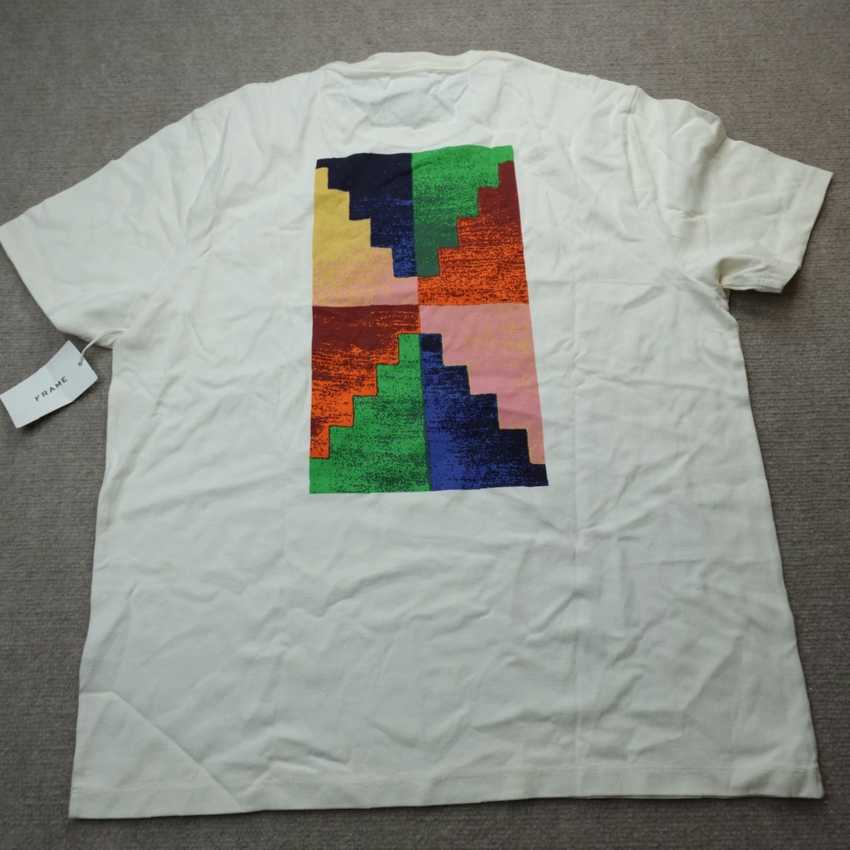 Frame Frame Mens Shirt XL Beige Double Sided Embroidered Yosemite Size US XL / EU 56 / 4 - 2 Thumbnail