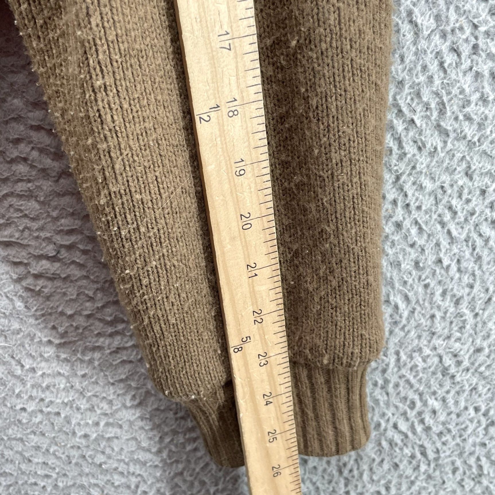 Vintage VTG Outdoor Exchange Cardigan Suede Leather Large Brown Men Knit V-Neck Academia 90s Preppy Old Money Cable-Knit Pattern Solid Size US L / EU 52-54 / 3 - 6 Thumbnail