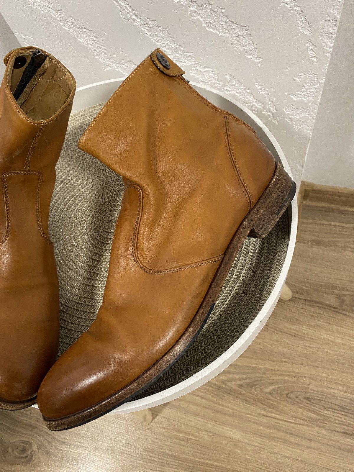 Alberto Fasciani Alberto Fasciani Hand Made Italy Leather Boots Size: 39 1/2 Size US 6.5 / EU 39-40 - 3 Thumbnail