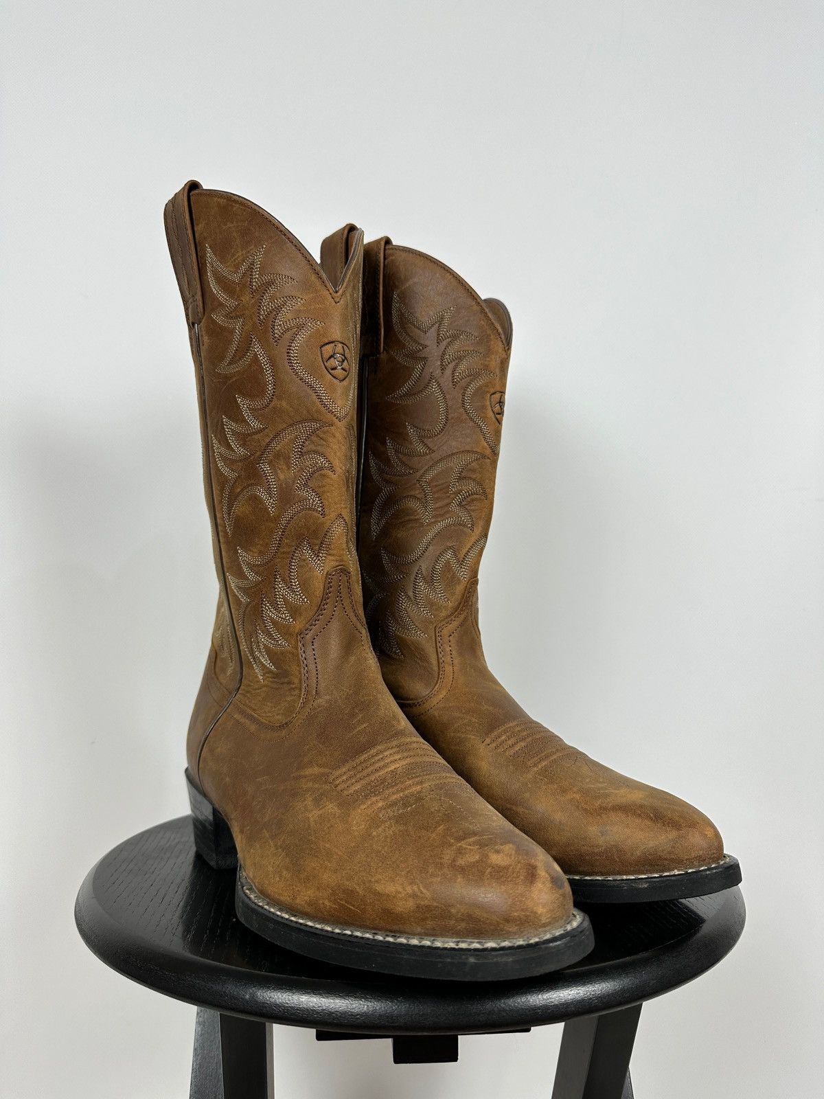 Ariat Ariat Brown Cowboy Western Leather Boots Size US 8.5 / EU 41-42 - 9 Thumbnail