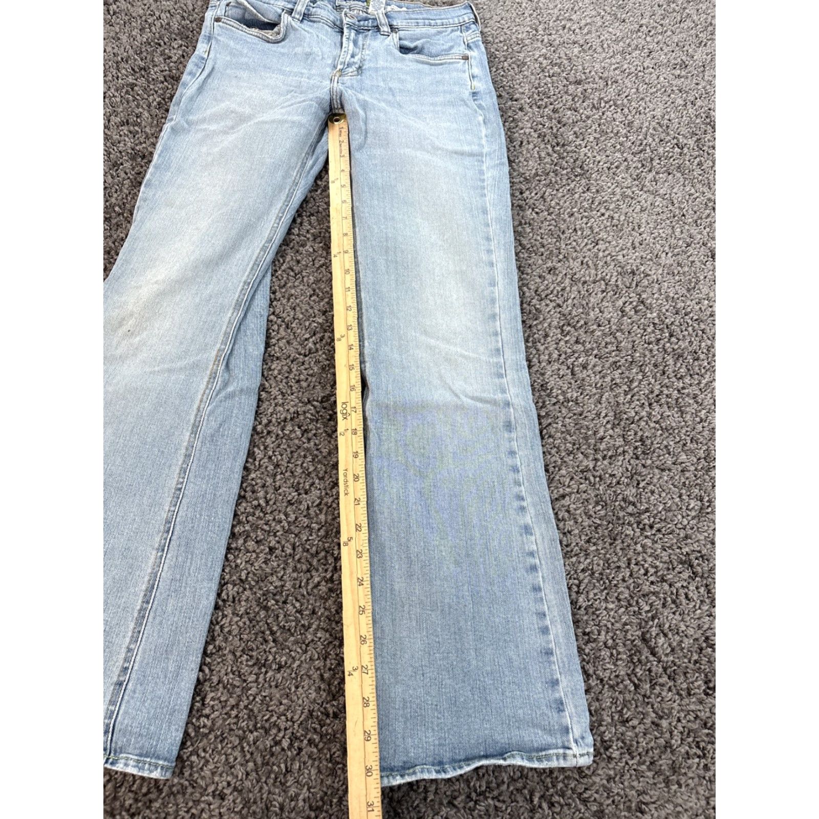Old Navy VINTAGE Old Navy Jeans Bootcut Womens 28x30 Light Blue Stretch Mid Rise Y2K Size 28" / US 6 / IT 42 - 2 Thumbnail