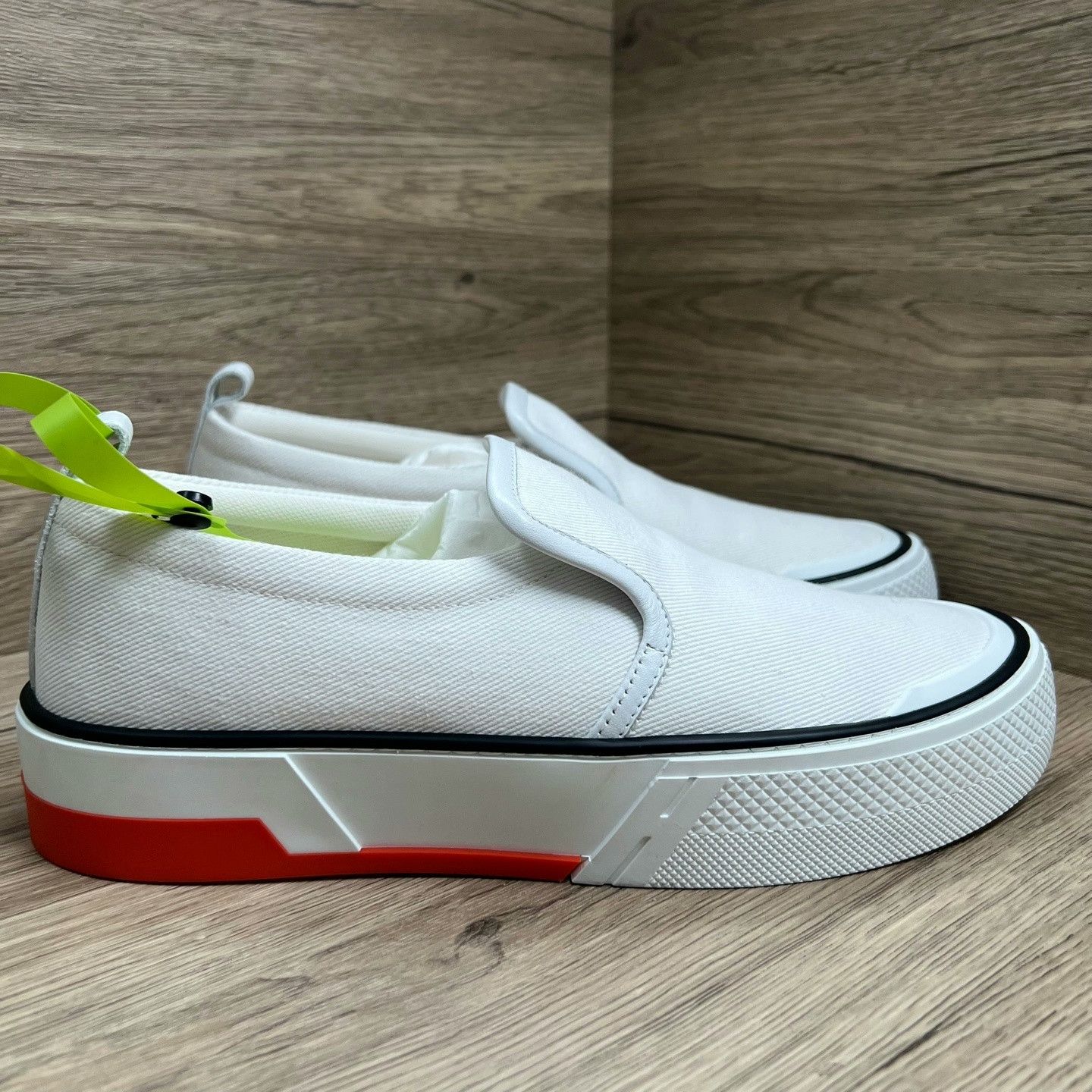 Hermes Hermes Gliss White Orange Canvas Shoes Size US 8.5 / EU 41-42 - 2 Thumbnail