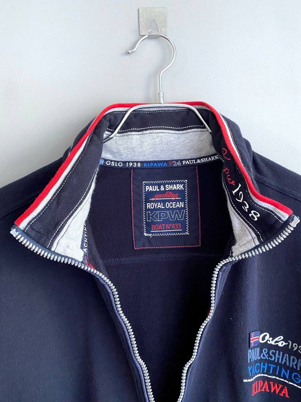 Paul & Shark Paul Shark Yachting Royal Ocean Men's Zip Track Jacket, XL Size US XL / EU 56 / 4 - 8 Thumbnail