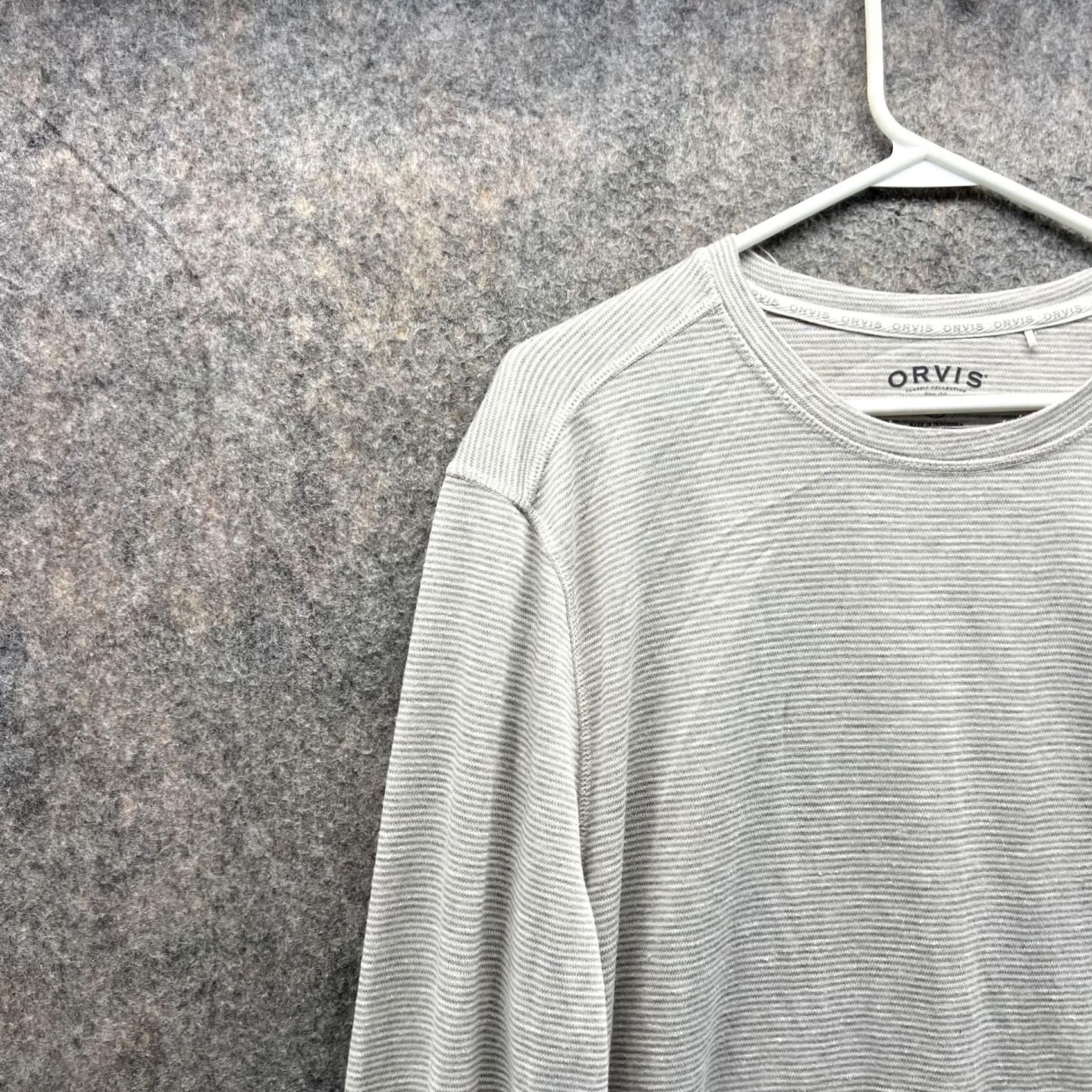 Orvis Orvis Sweater Men XL Ribbed Khaki Classic Crewneck Pullover Size US XL / EU 56 / 4 - 3 Thumbnail