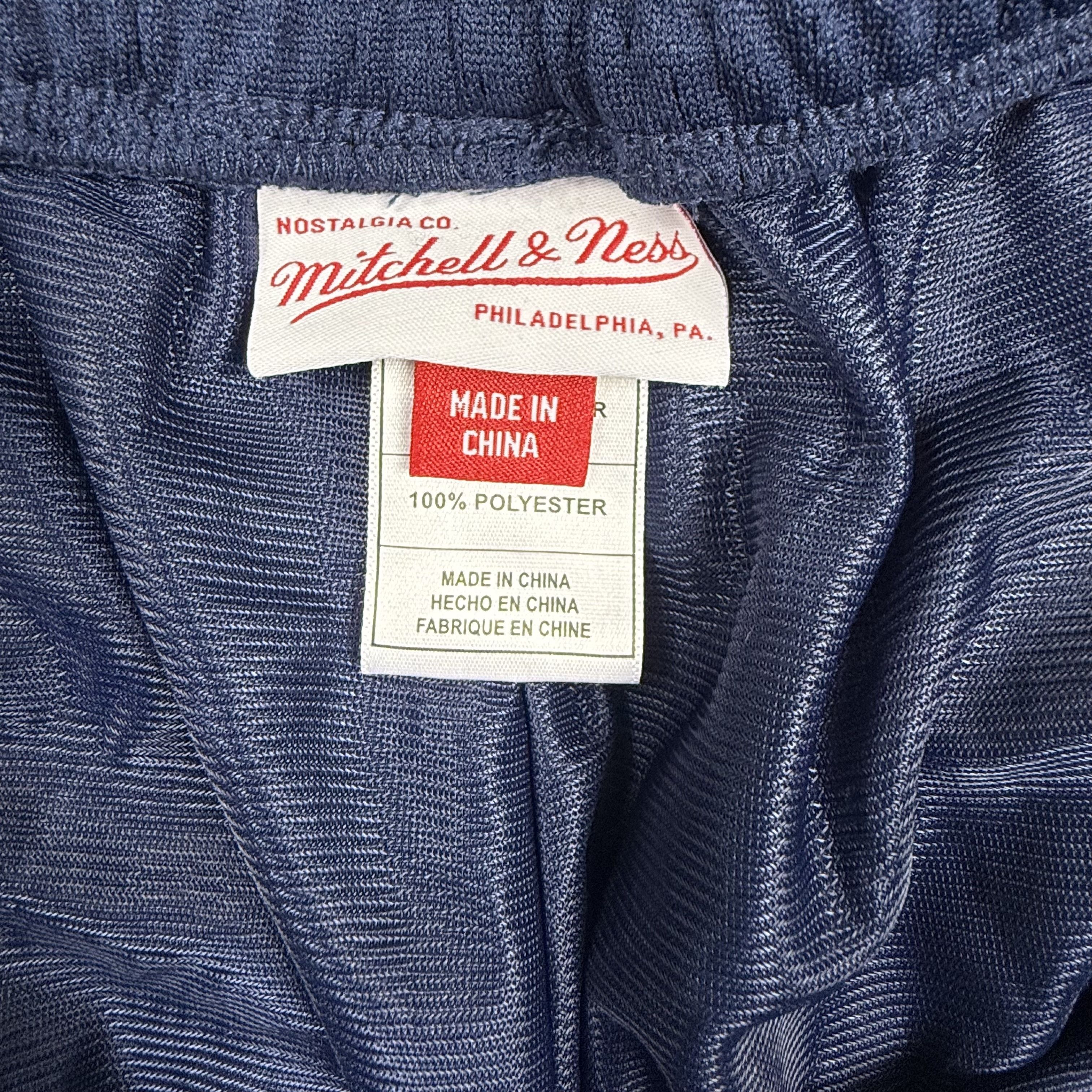 Mitchell & Ness Mitchell & Ness Mens Navy Blue Mesh Basketball Shorts Size US 36 / EU 52 - 3 Thumbnail