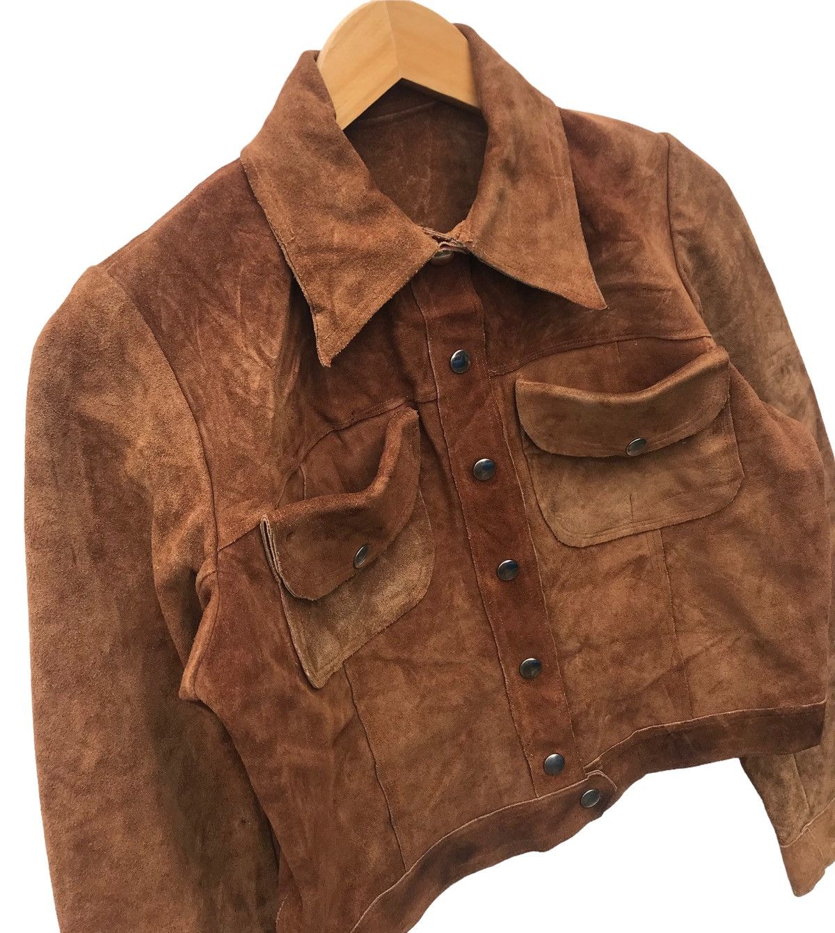 Leather Custom Made Women Suede Leather Jacket Size M / US 6-8 / IT 42-44 - 3 Thumbnail
