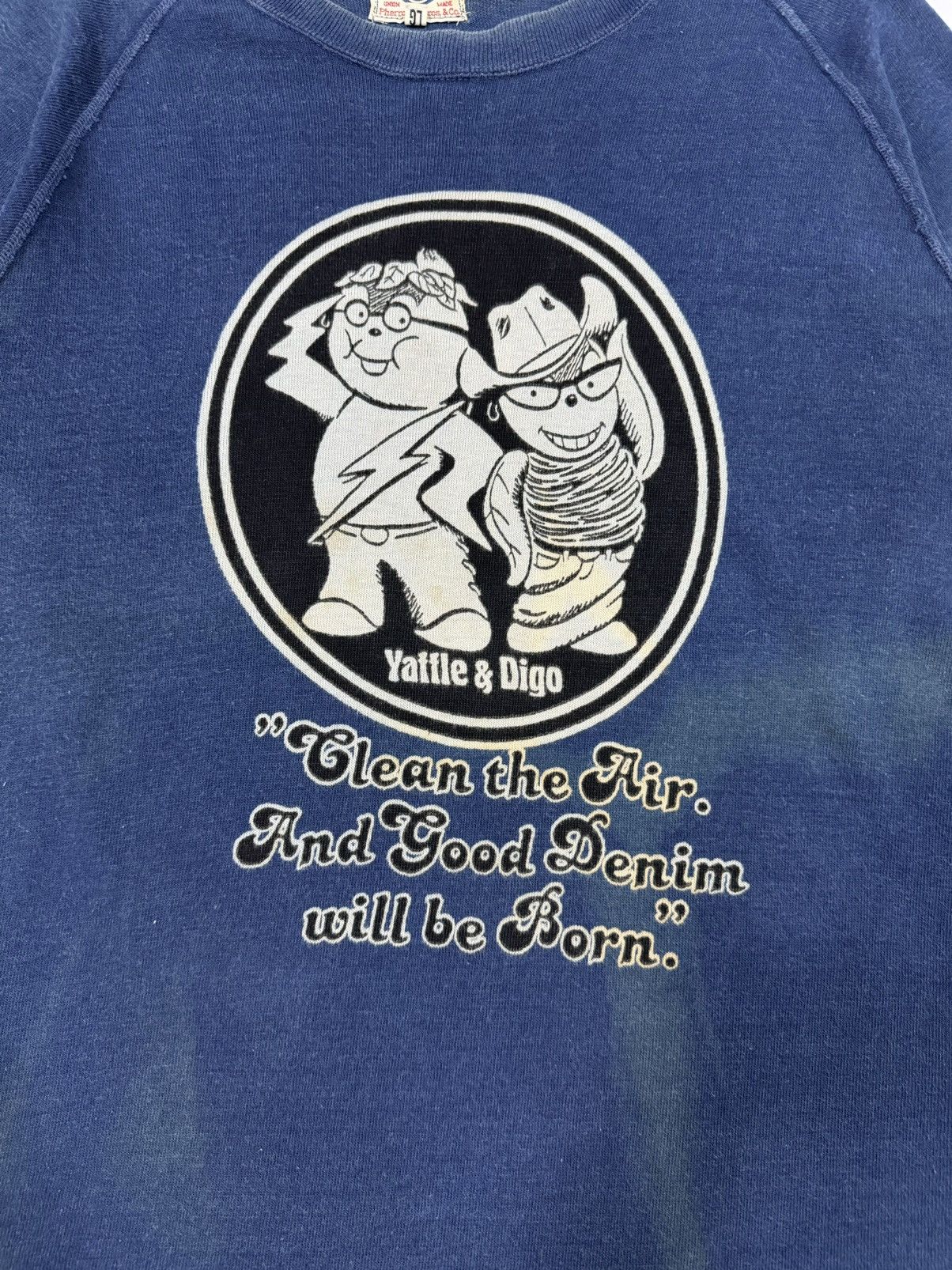 Pherrow's Storm Blue Pherrows Bros&Co Indigo Blue Sunfaded Sweatshirt Size US L / EU 52-54 / 3 - 13 Thumbnail