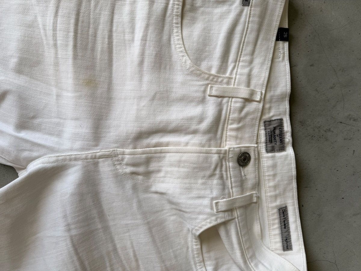 Citizens Of Humanity Citizens of Humanity White Flare Jeans Size 25 Ruffle Hem Size 25" / US 0 / IT 36 - 3 Thumbnail