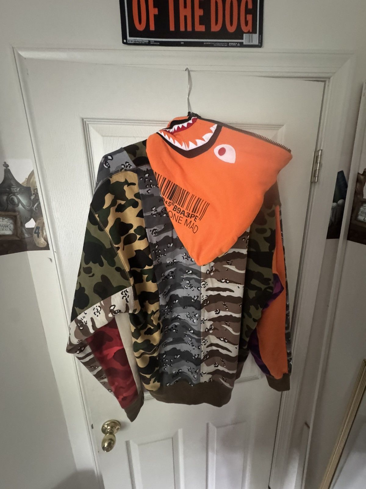 Bape Crazy Camo Mad Shark Relaxed Full Zip Hoodie Size US XXL / EU 58 / 5 - 3 Thumbnail