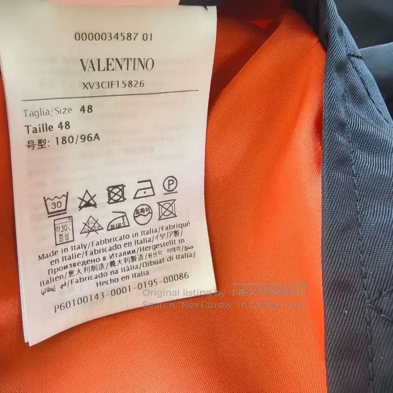Valentino Valentino Back logo zipper bomber jacket jacket Size US M / EU 48-50 / 2 - 5 Thumbnail