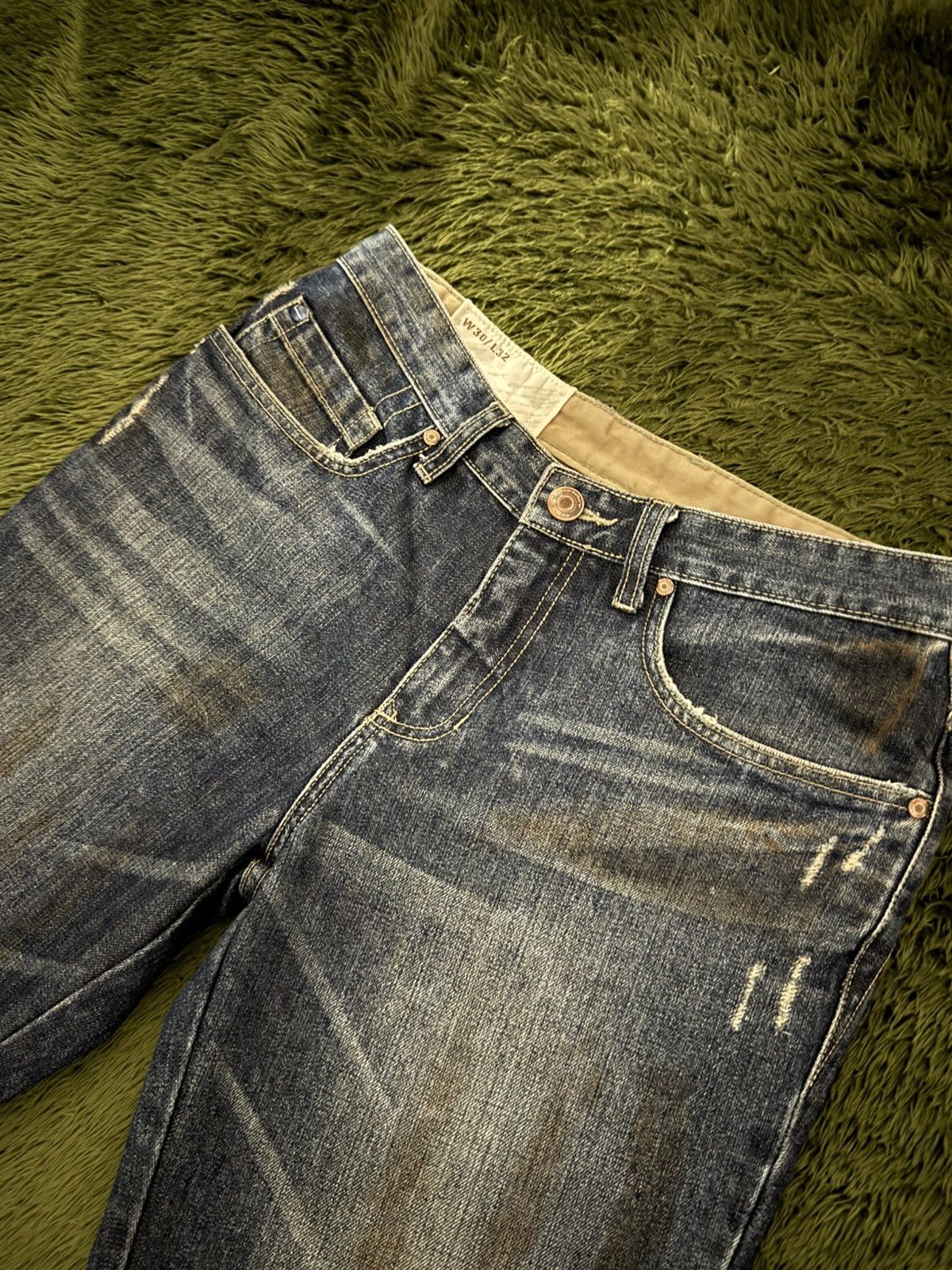 Oakley [W30/L32] Oakley Japan Splatter Pattern Washed Denim Pants Size US 30 / EU 46 - 8 Thumbnail