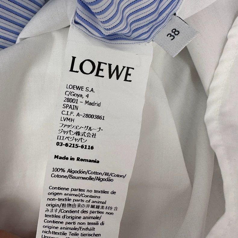 Loewe LOEWE Striped long loose shirt Size XS / US 0-2 / IT 36-38 - 6 Thumbnail