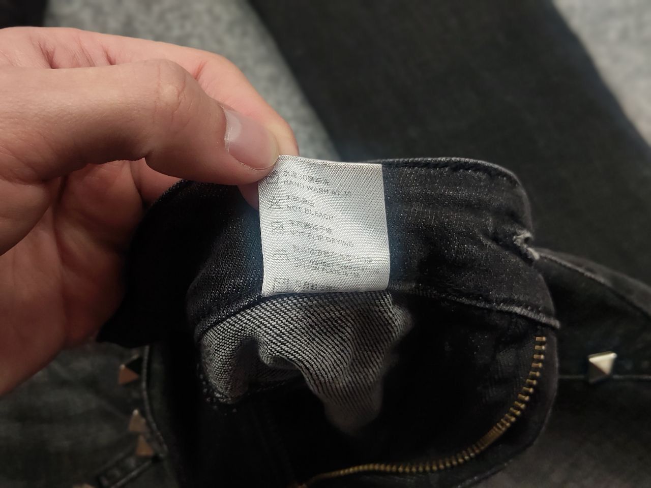Le Grande Bleu (L.G.B.) 24ans Japan Design L.G.B. Silver Black Pocket Flared Jeans Size 26" / US 2 / IT 38 - 17 Thumbnail