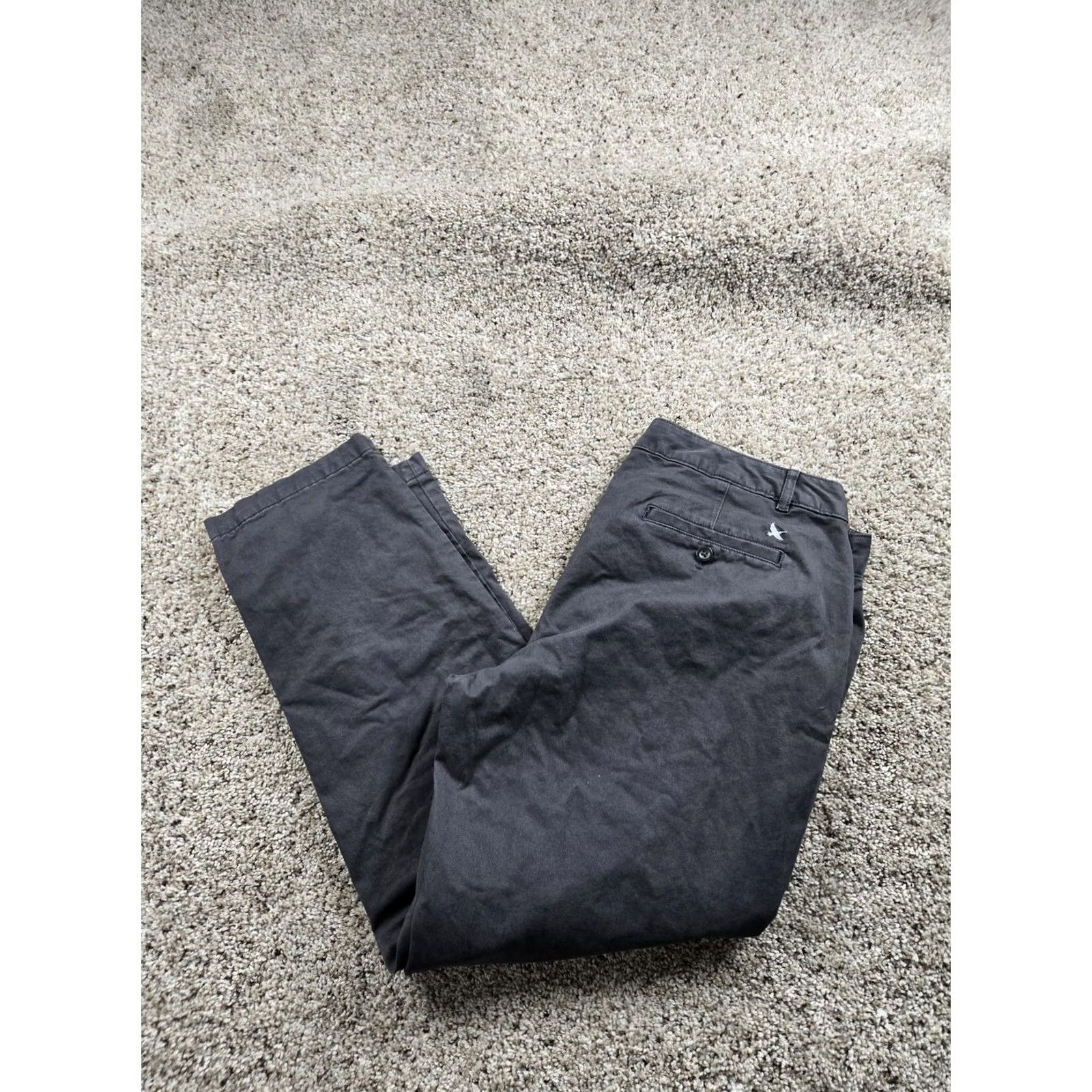 Eddie Bauer Eddie Bauer Women XL Gray Boyfriend Chino Pants Regular Straight Twill Lined Pocket Logo Casual 36in 28in Rise High Size 40" / US 18 - 2 Thumbnail