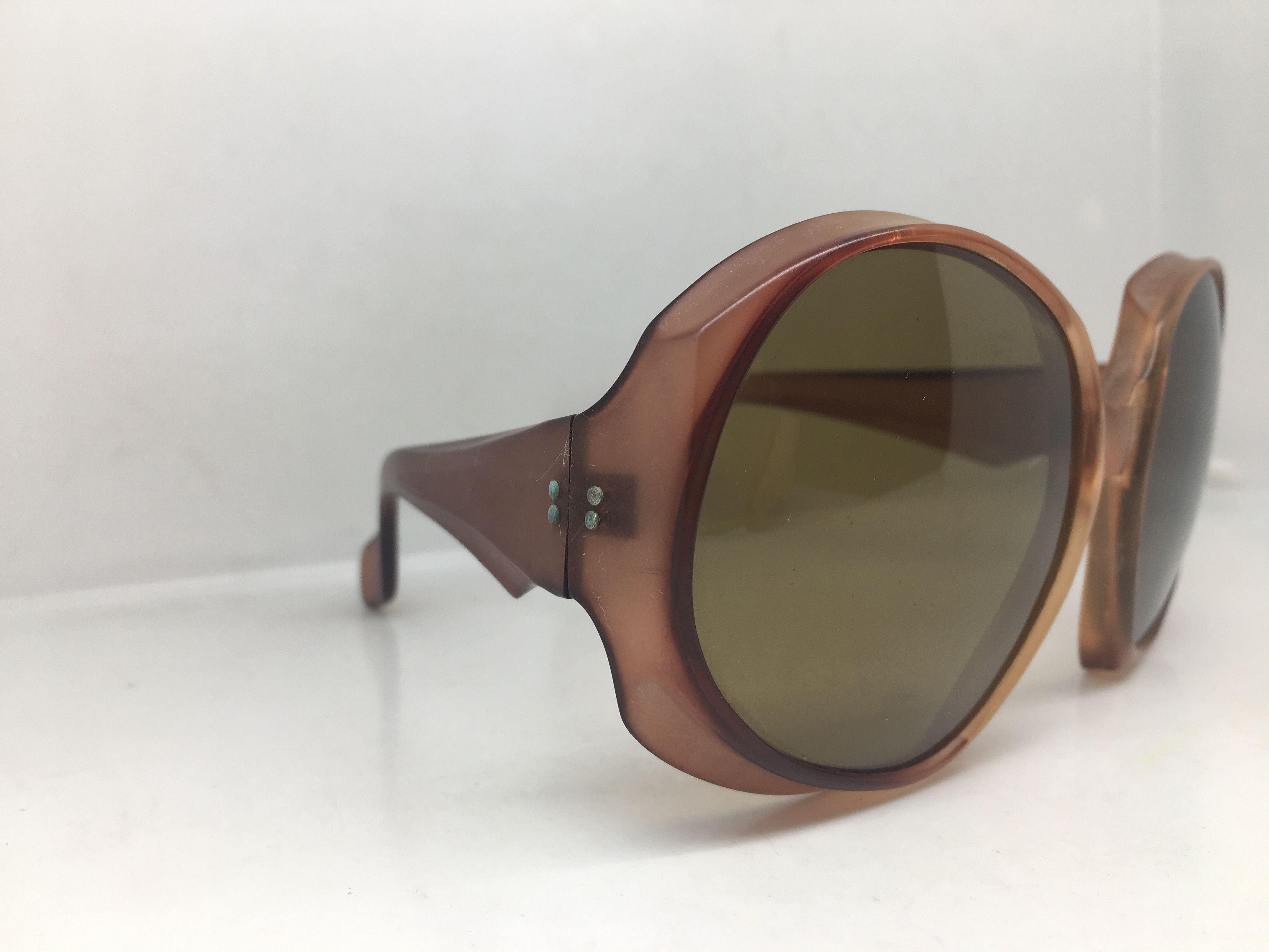 Vintage Handmade Acetate Diva Sunglasses France Glass Lens Size ONE SIZE - 2 Thumbnail