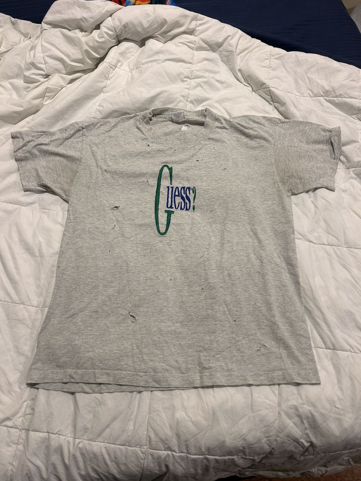 Guess Vintage 1990s Distressed Guess Shirt Size US L / EU 52-54 / 3 - 1 Thumbnail