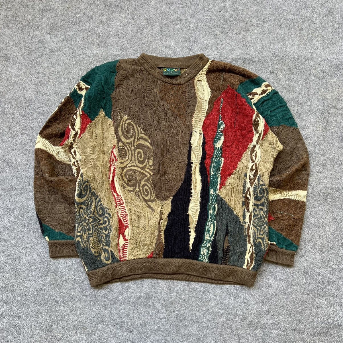 Coogi × Vintage Crazy Vintage Coogi 3D Cable Knit Sweater Size US M / EU 48-50 / 2 - 1 Thumbnail