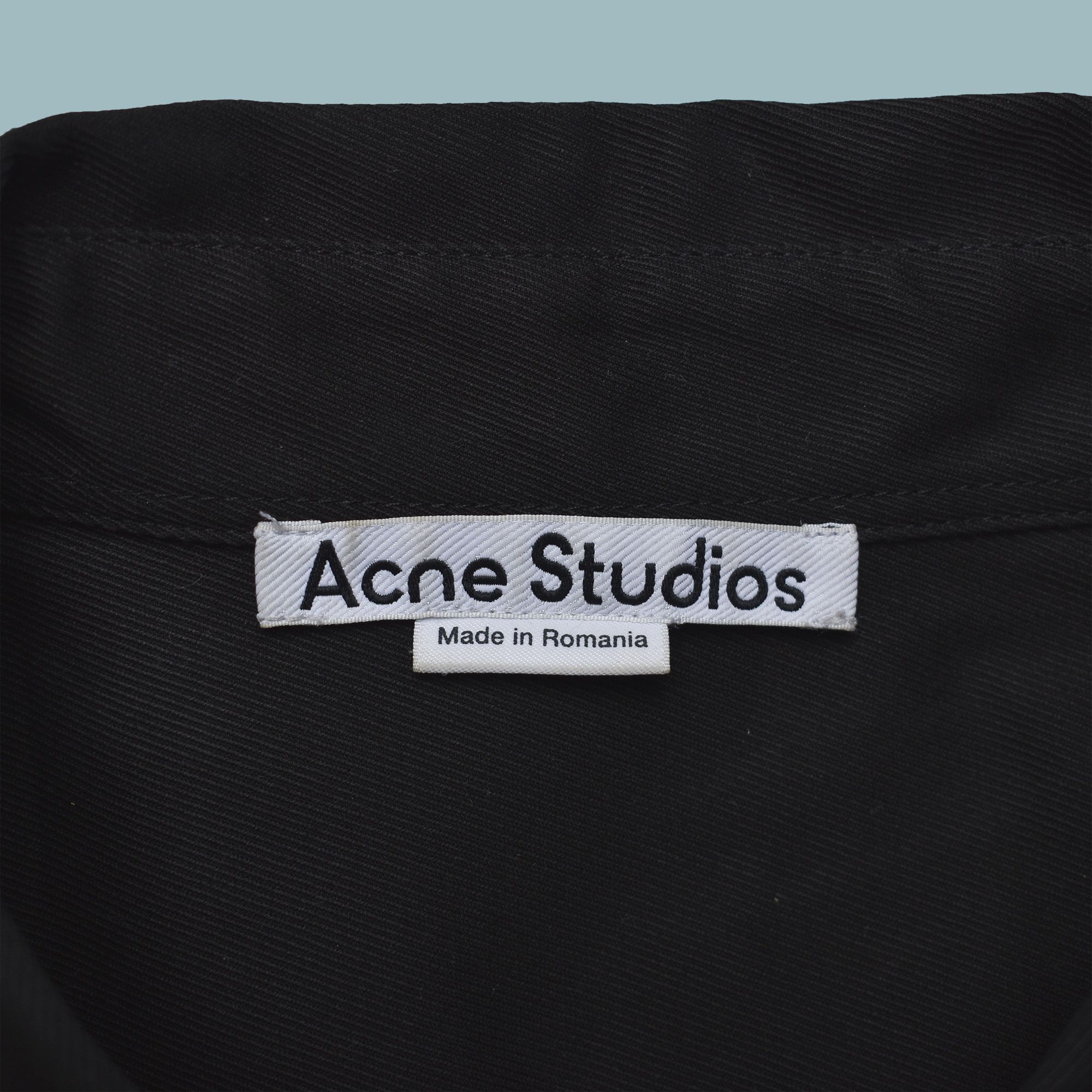 Acne Studios ACNE STUDIOS BLACK COTTON SHIRT JACKET LIKE NEW Size US M / EU 48-50 / 2 - 2 Thumbnail