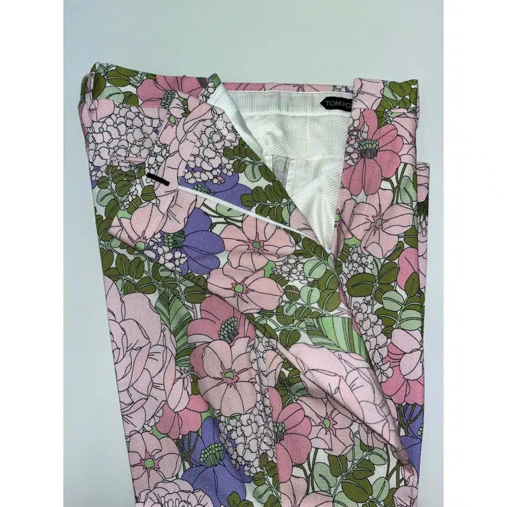 Tom Ford o1sndg0825 759F42 Flower Classic Pant in Multicolor Size US 36 / EU 52 - 3 Thumbnail